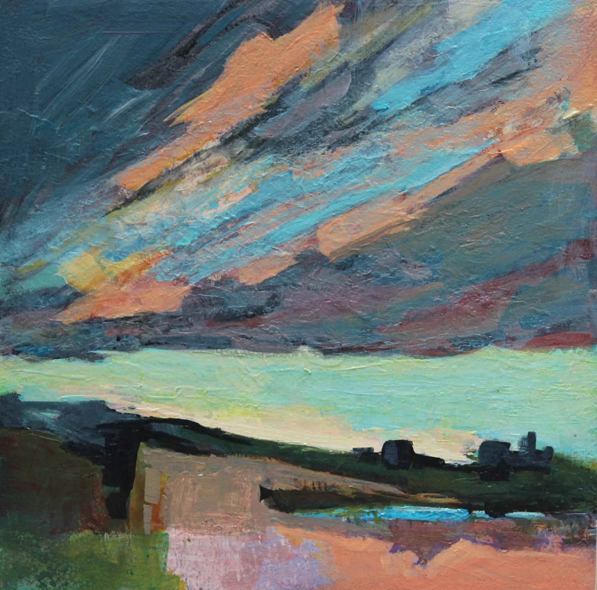 Southwest Sky
10 X 10 Acrylic on Cradled Board
$300.00