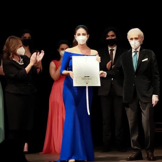Nothing can express the overwhelming joy I have felt this week. I am so grateful to be honored with this award and will never forget my experience competing in the Premio Fausto Ricci. 

I would like to thank Maestro Jos&eacute; Carreras and the whol