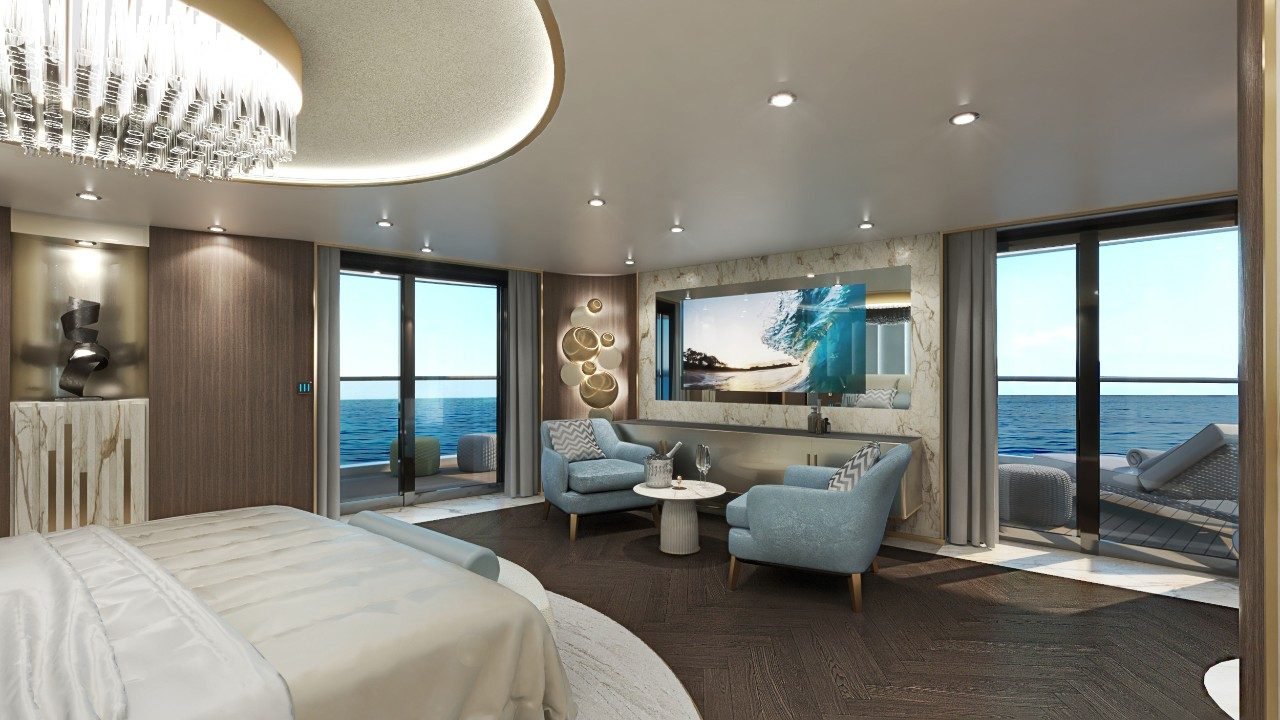 The Owner's Residence on Explora Journey's EXPLORA I - Bedroom