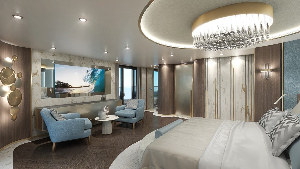 The Owner's Residence on Explora Journey's EXPLORA I - Bedroom