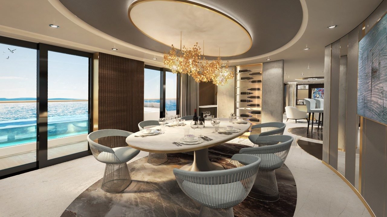 The Owner's Residence on Explora Journey's EXPLORA I - Dining Area