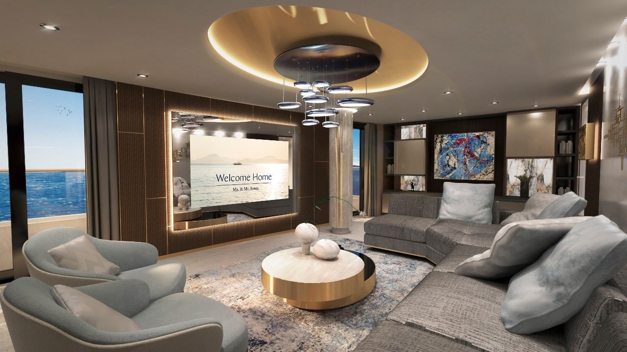 The Owner's Residence on Explora Journey's EXPLORA I - Living Area