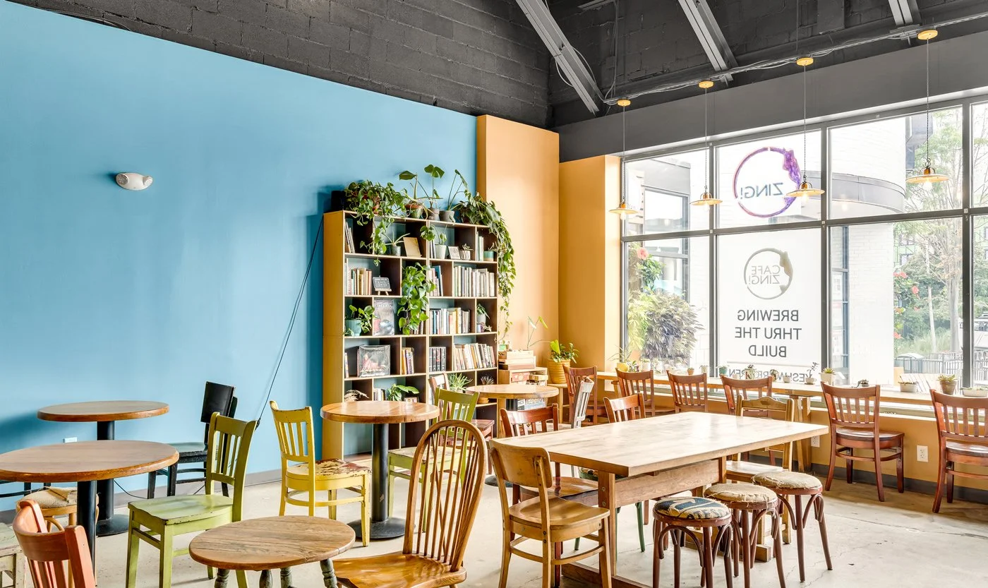 An occupied cafe build-out in Cambridge, MA, without disrupting customers and business.