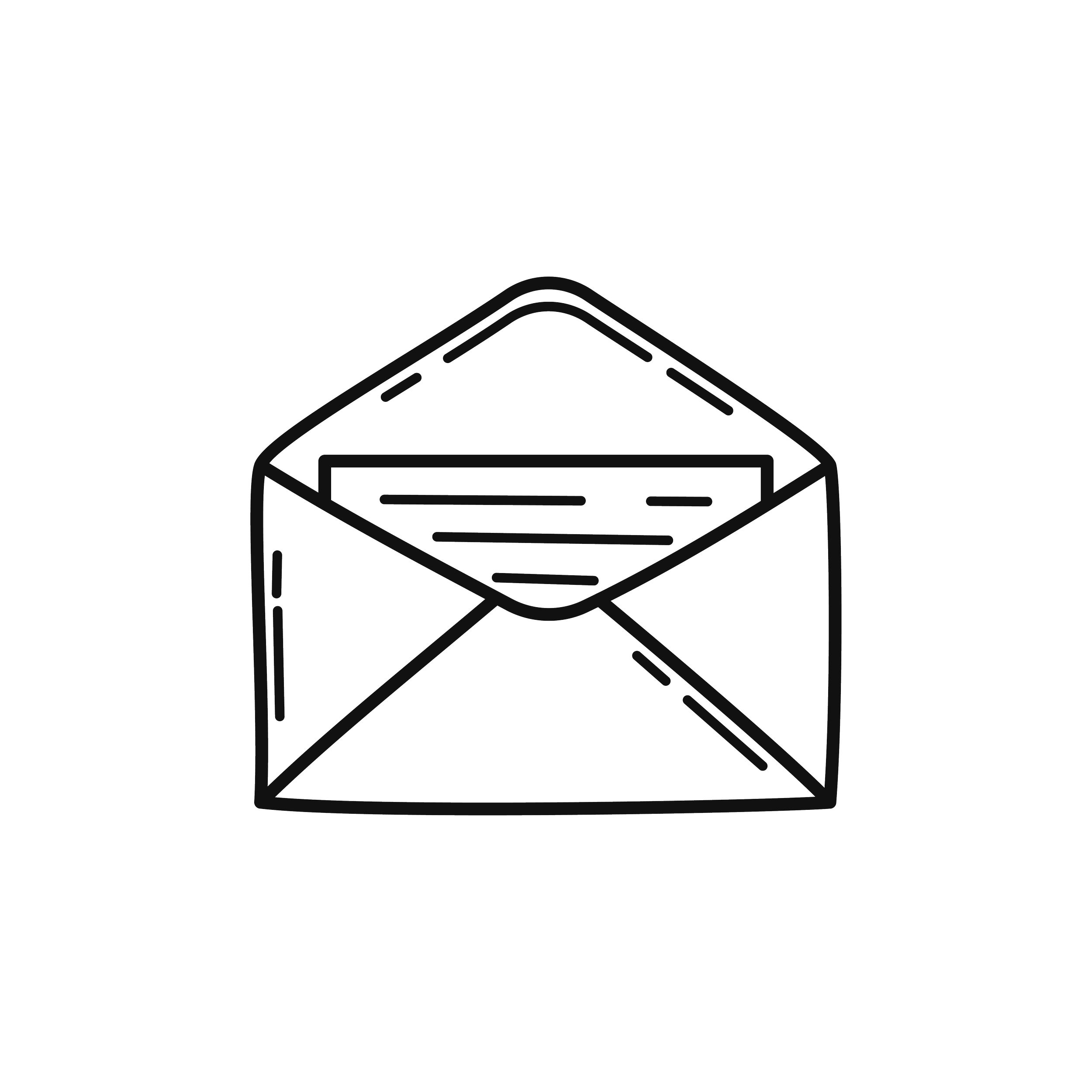Line drawing of a triangular paper airplane with perforations, viewed from the front.