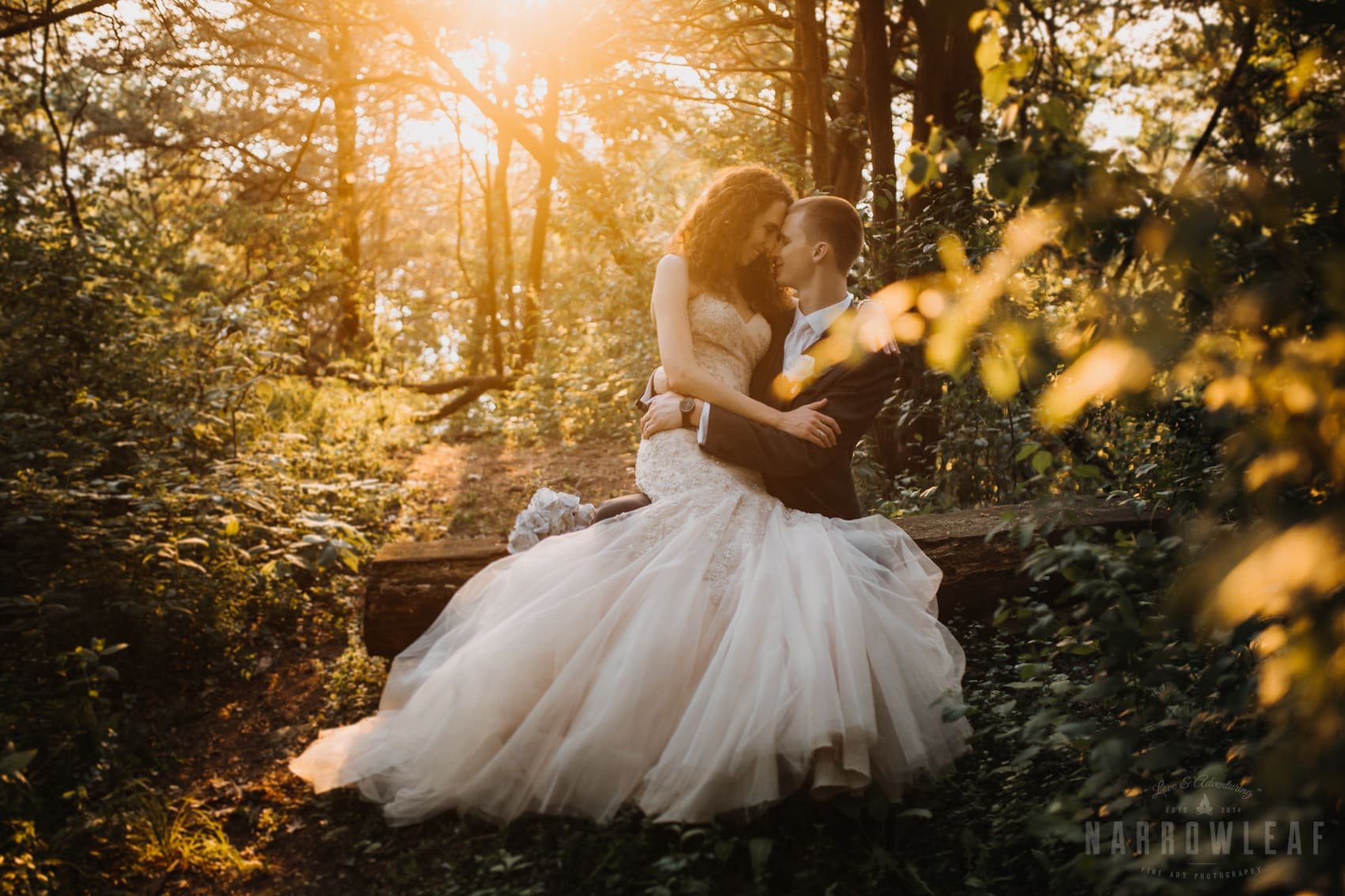 bride-mermaid-lace-wedding-gown-glitter-woods-sunset-303.jpg