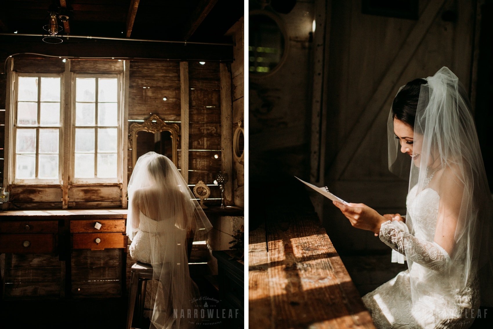 The Hidden Meadow and Barn Wedding, bridal suite.