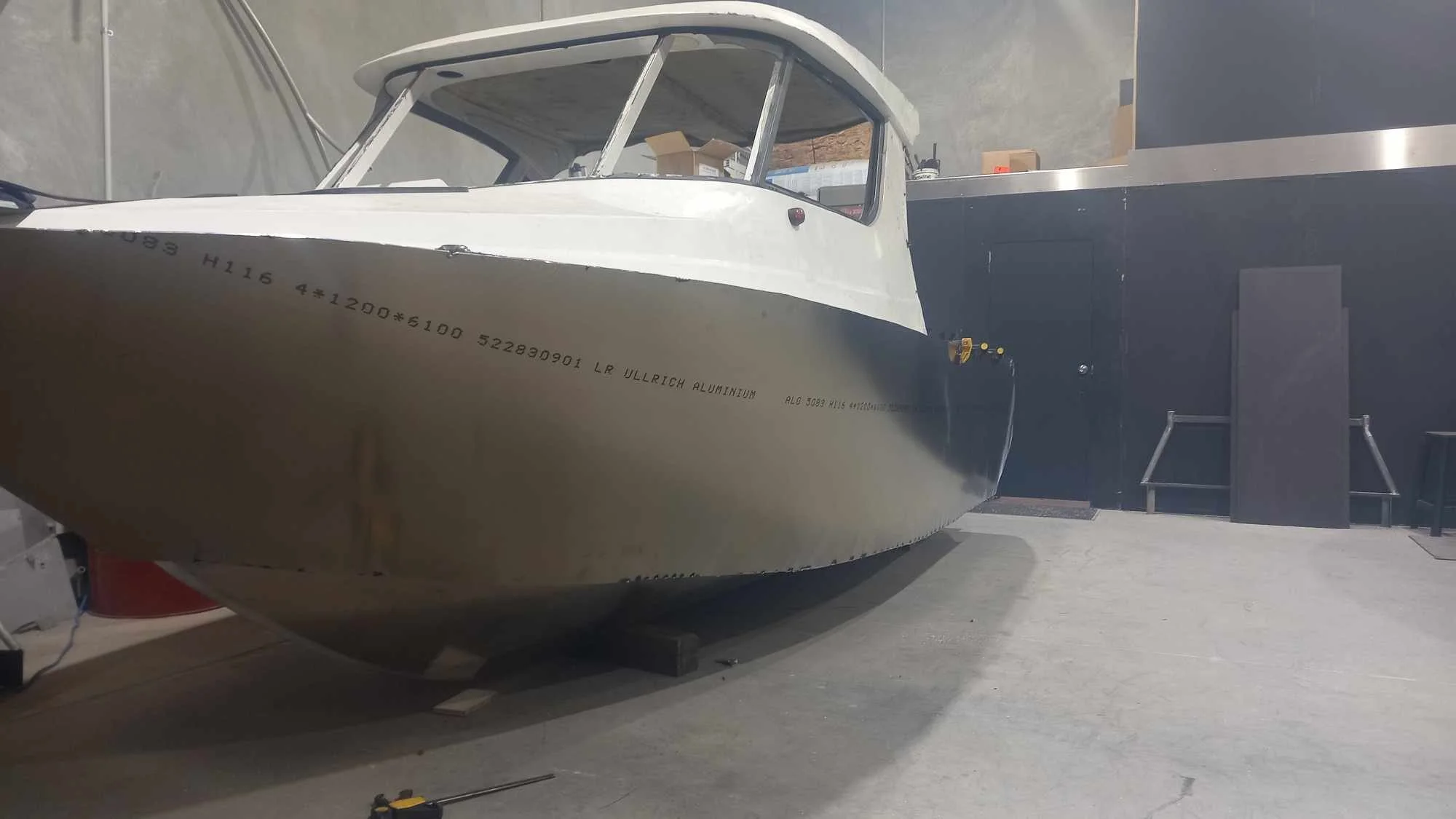 Re-skinned boat