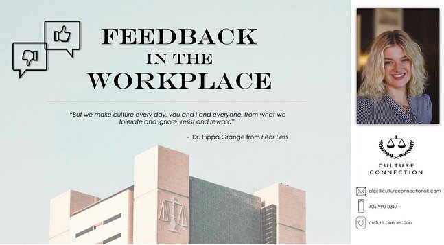 ITS OFFICIAL! Culture Connection&rsquo;s Feedback in the Workplace Training is up to date with the most recent data and key learnings. Partner with us to boost trust, authentic expression, and connection on YOUR team. 🌱✨ 📧alex@cultureconnectionok.c