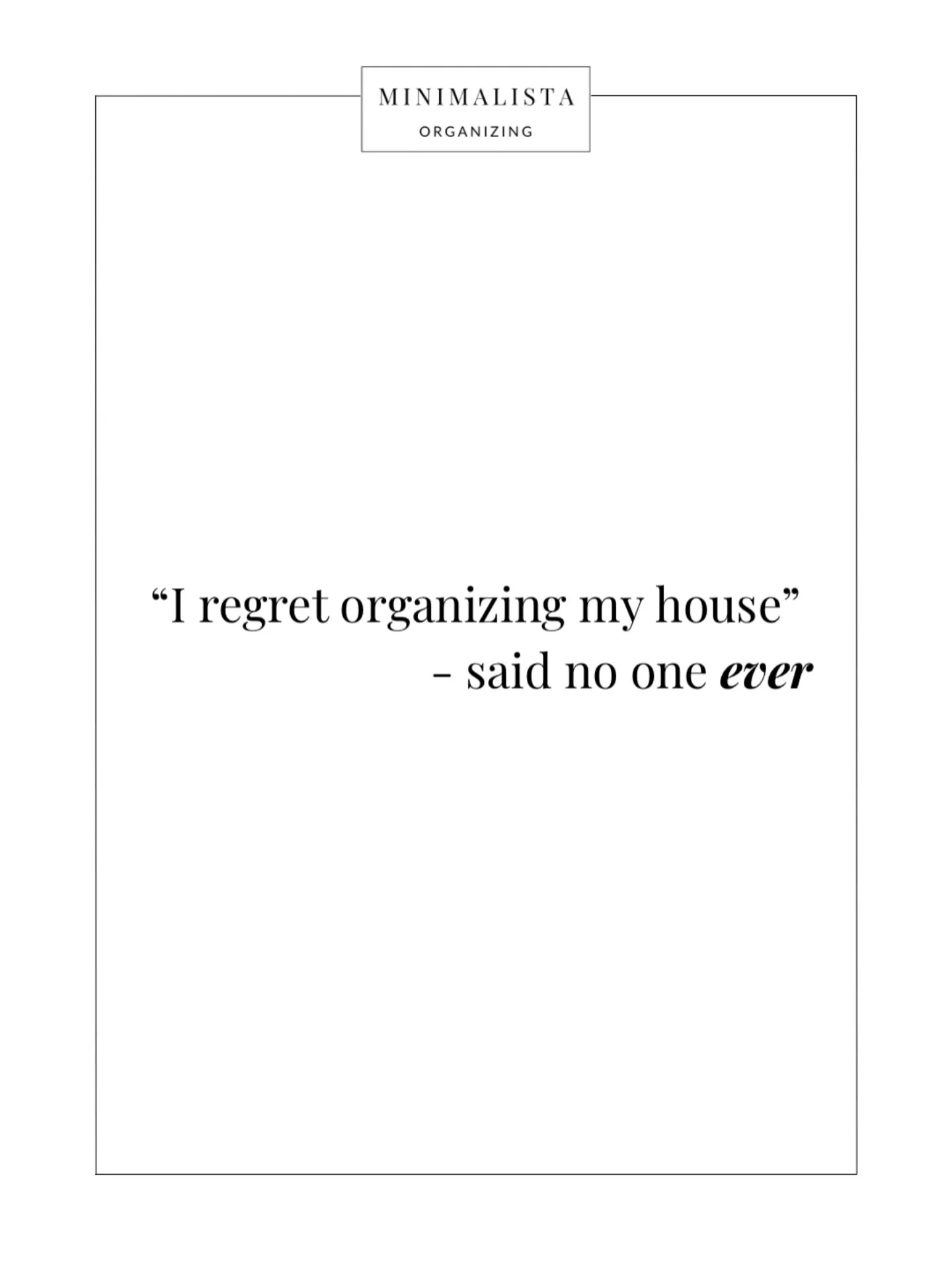 Just saying. 😏🤍

#professionalorganization #dallasorganizer #minimalistaorganizing #motivationalquote #quoteoftheday