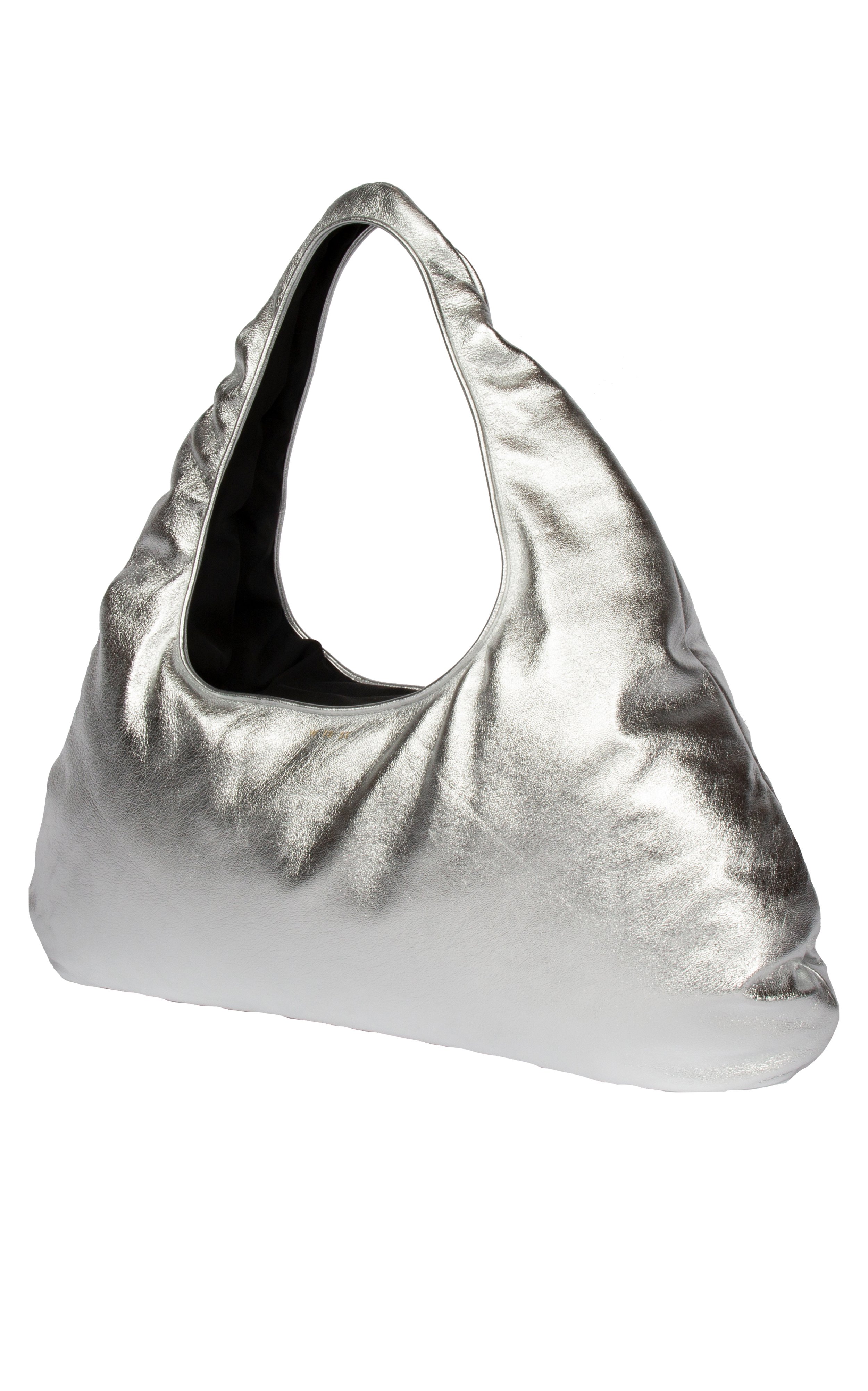 Metallic silver oversized leather bag, Large shopper carryall – Urban  Artisan Boutique