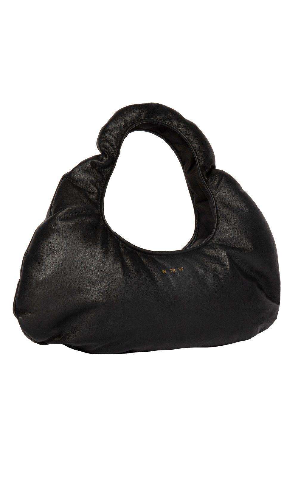 Black Leather Micro slim crossbody bag