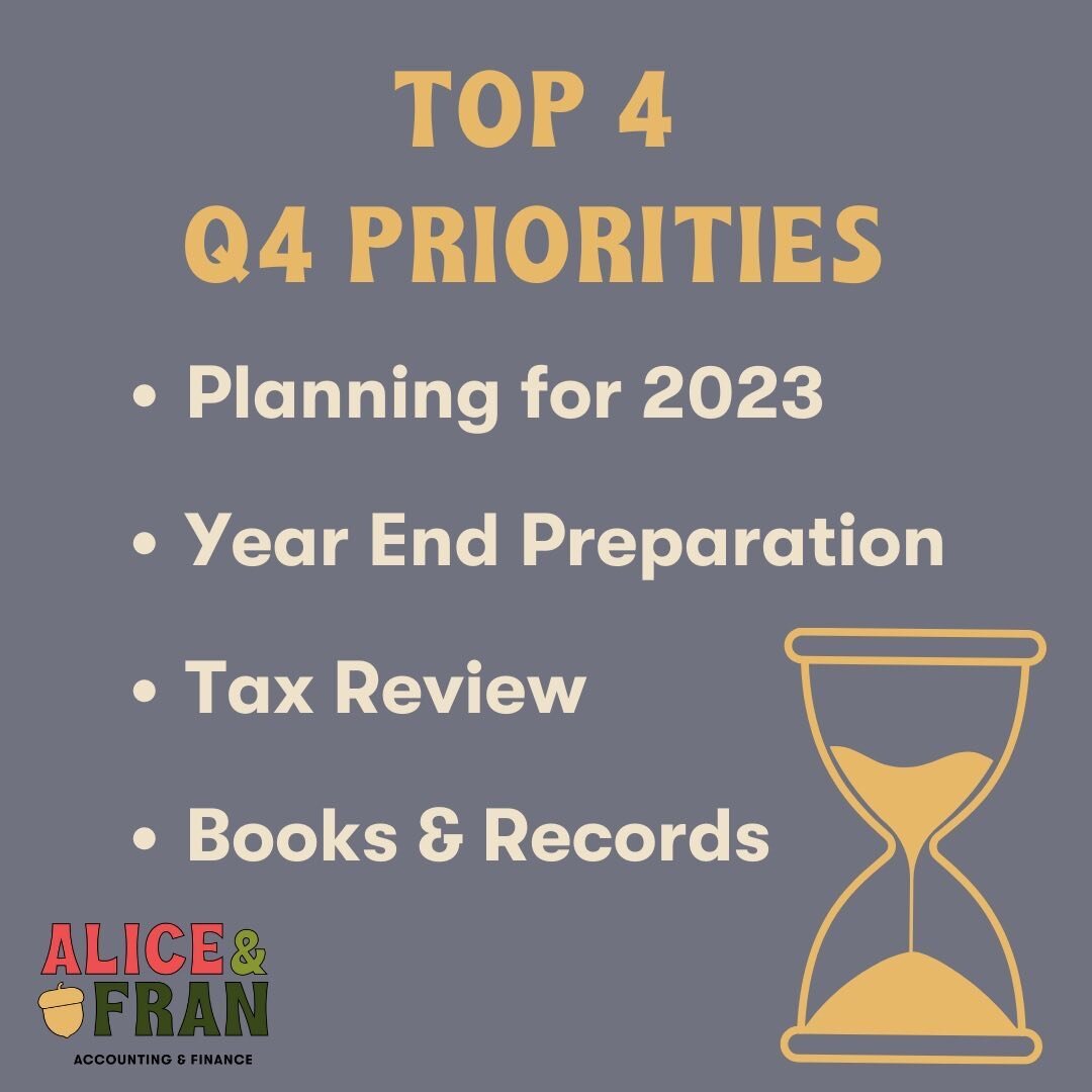 Top 4 Accounting &amp; Finance priorities you and your accountant/accounting team should be focusing on&hellip;now!  Why? You&rsquo;ll have to read the blog post to find out. 🤓 Link in bio!