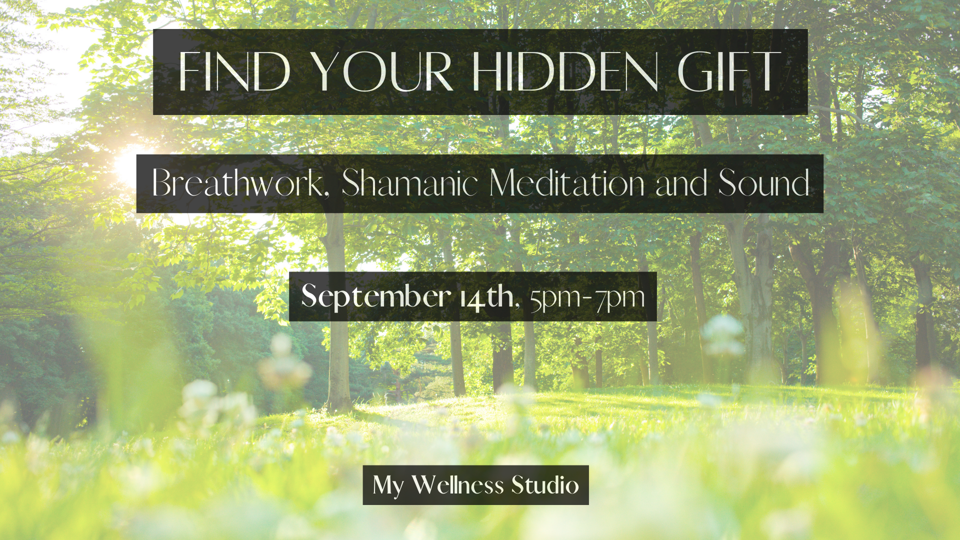 Find Your Hidden Gift: Breathwork, Shamanic Meditation, Sound