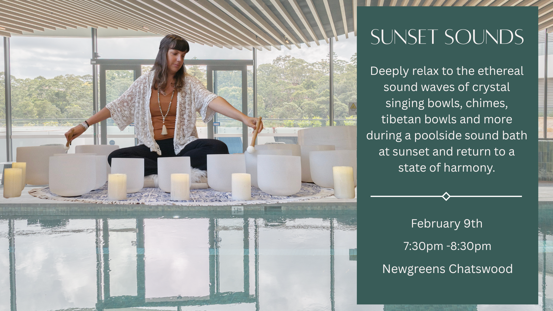 Sunset Sounds: Poolside Sound Bath