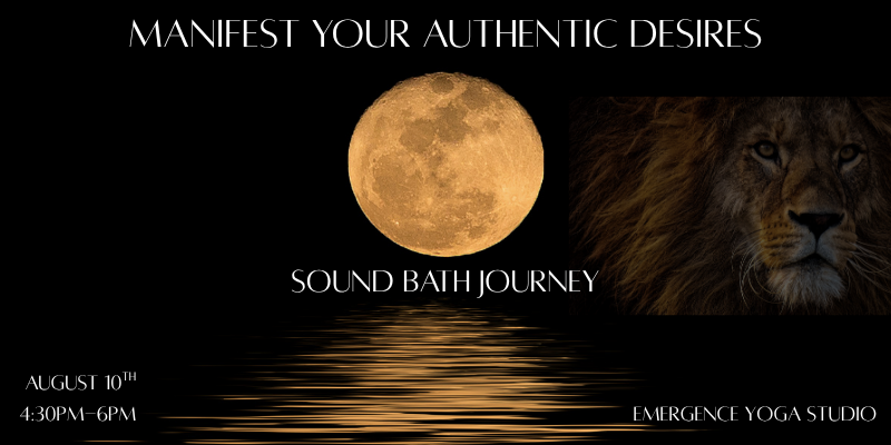 Lion's Gate and Full Moon Sound Bath Journey — Nature to Soul