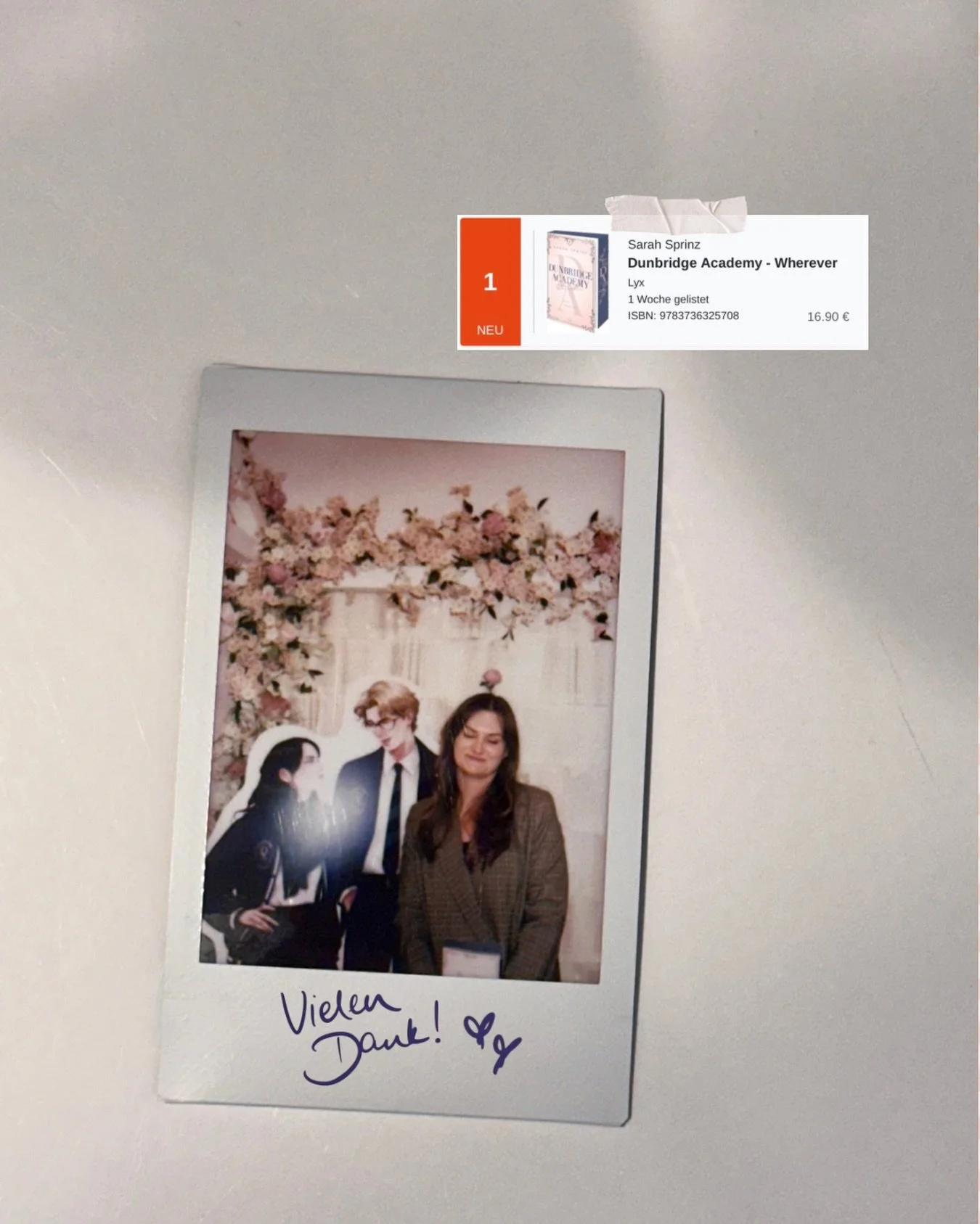 Aufregende Neuigkeiten! WHEREVER ist ein Bestseller 🎀 Von Herzen danke f&uuml;r eure Unterst&uuml;tzung und die vielen lieben Nachrichten, die mich seit der Releasewoche erreichen. Es ist das Allersch&ouml;nste, mit euch &uuml;ber die neue Dunbridge