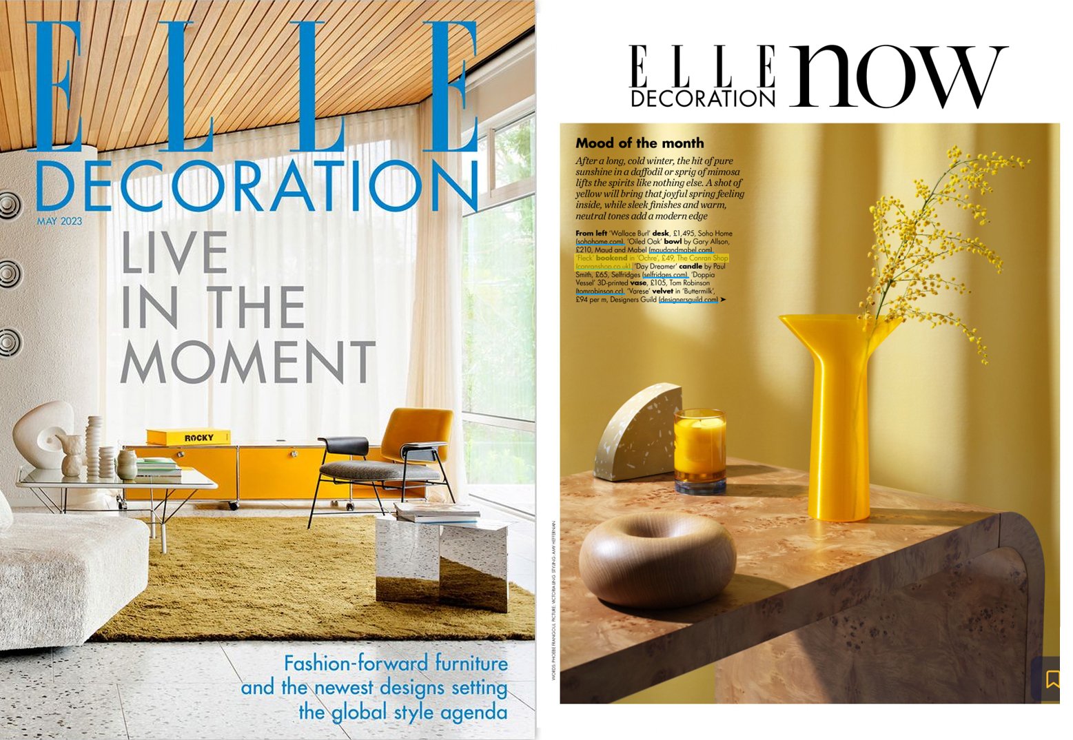Fleck bookend | Elle Decoration