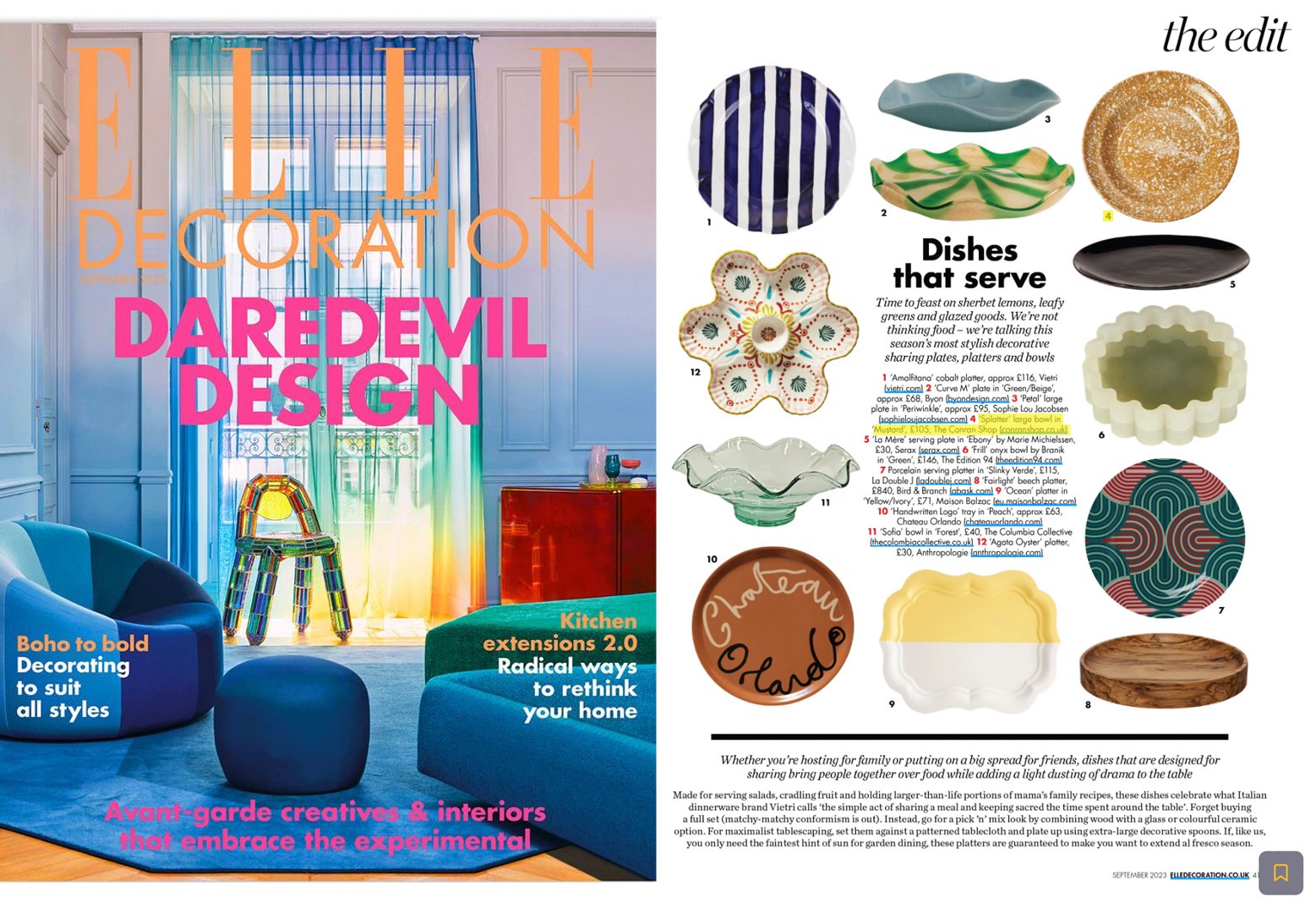 Splatter bowl | Elle Decoration