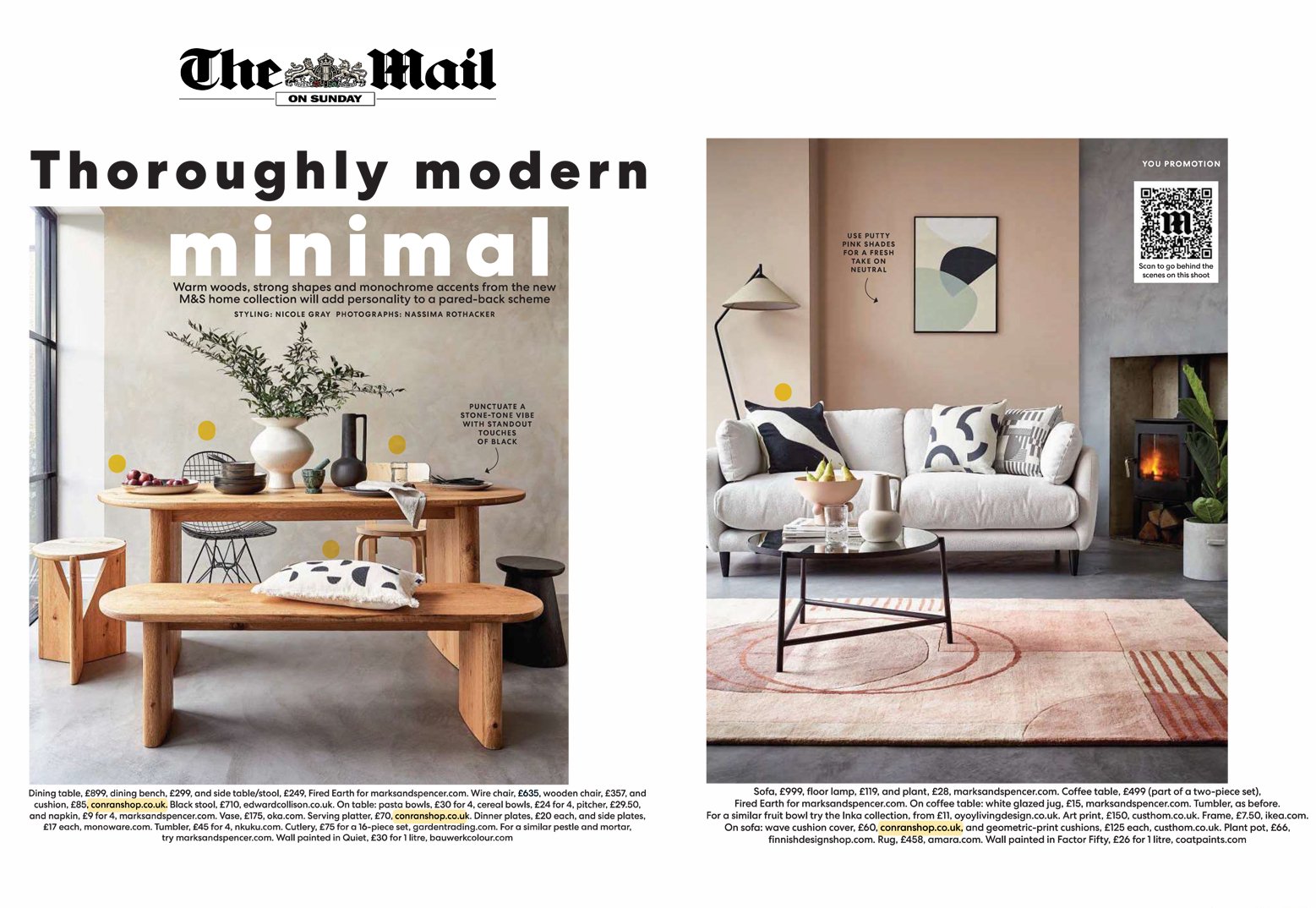 Wave cushion & circles cushion | Mail on Sunday