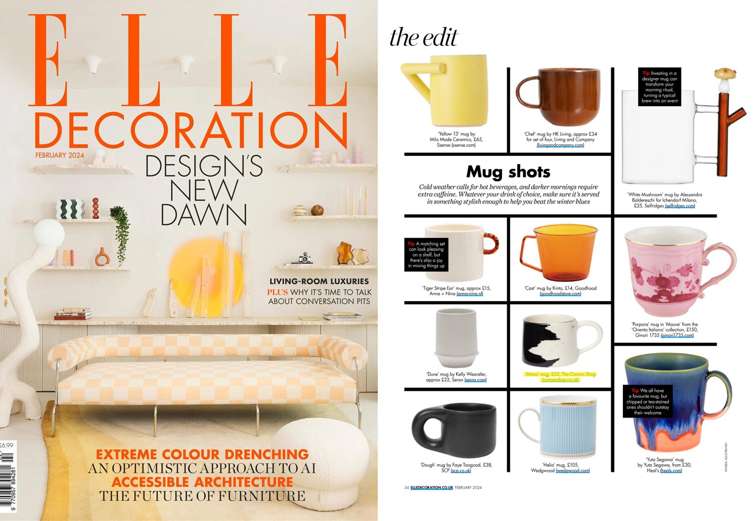 Mono Mug | Elle Decoration