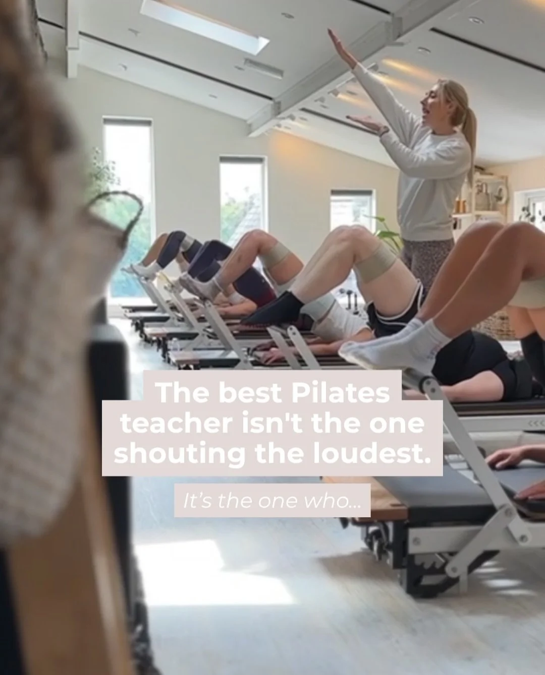 The best Pilates teachers don&rsquo;t just teach exercises. They teach the person in front of them.

At Three Breaths, we believe great Pilates teaching goes far beyond a good playlist, a challenging workout or calling out instructions.

It&rsquo;s a