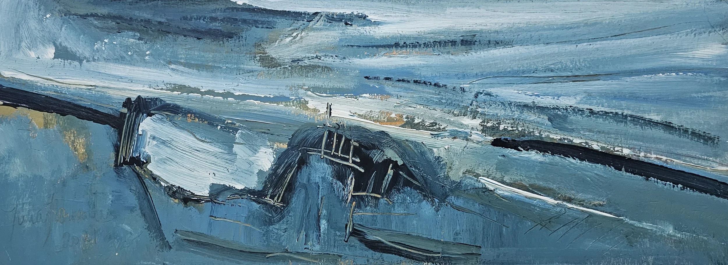 "Azul em suspensão"