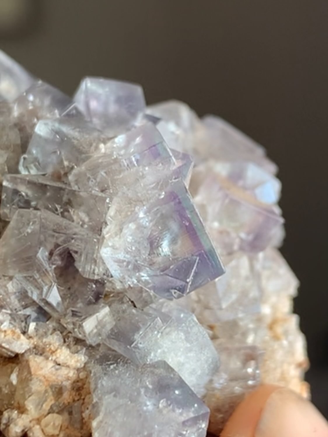 Can we talk about this Fluorite?!?? 🫐 💜🦄⚡️
Because&hellip;

HOT DAMN 🥵🥵

ℂ𝕠𝕝𝕠𝕣 𝕔𝕙𝕒𝕟𝕘𝕚𝕟𝕘, zoned with 2 different colors that switch appearance IN THE SUN! STUNNING 🧚 ☀️

📍Fairy Holes Pocket, Lady Annabella Mine, UK 🇬🇧 

Available 