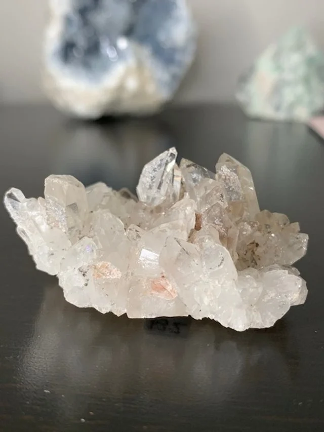 Pink Lithium Quartz cluster