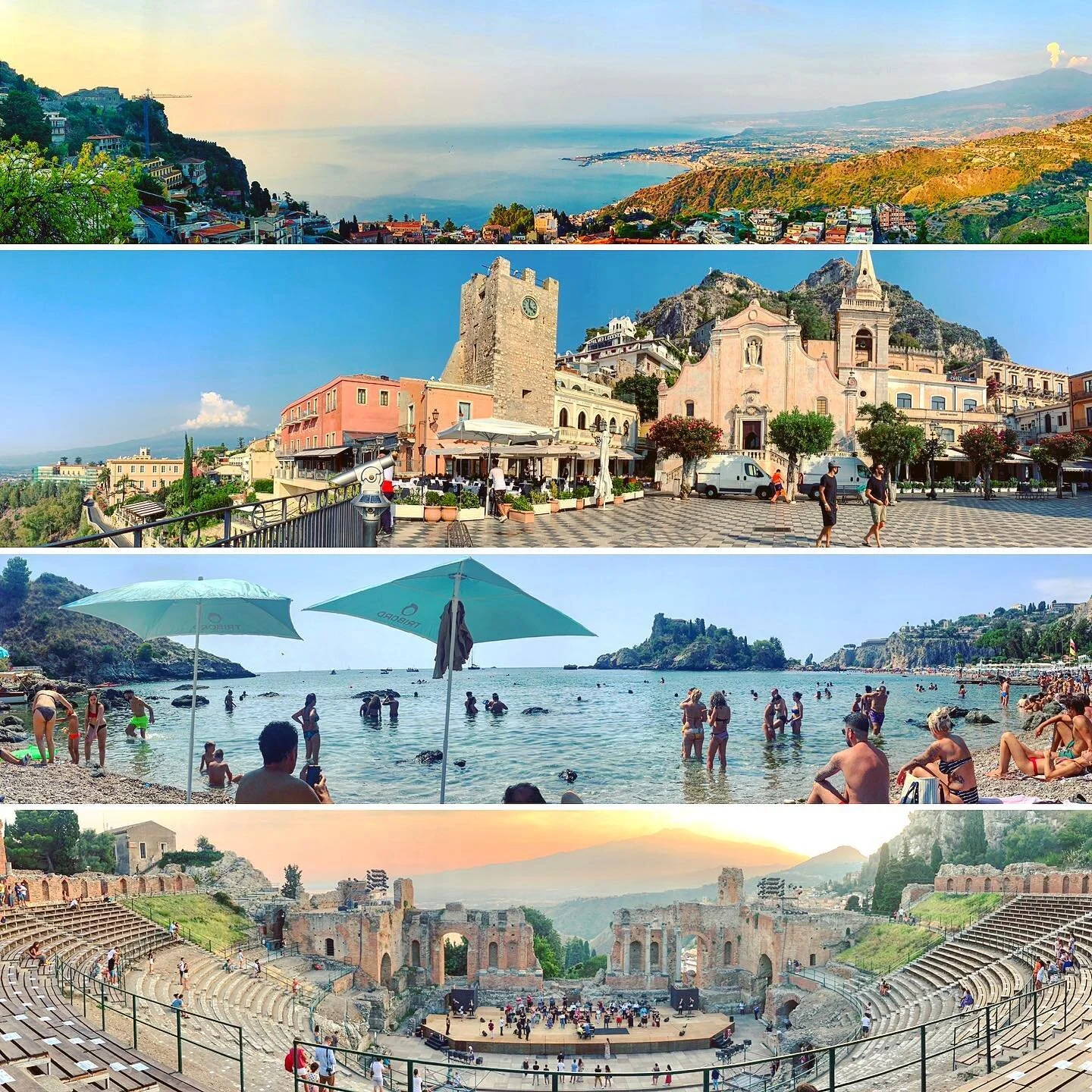 #taormina #isolabella #etna #sicily #italy #holiday 🇮🇹✌🏼☀️😍🍹🌋🏖