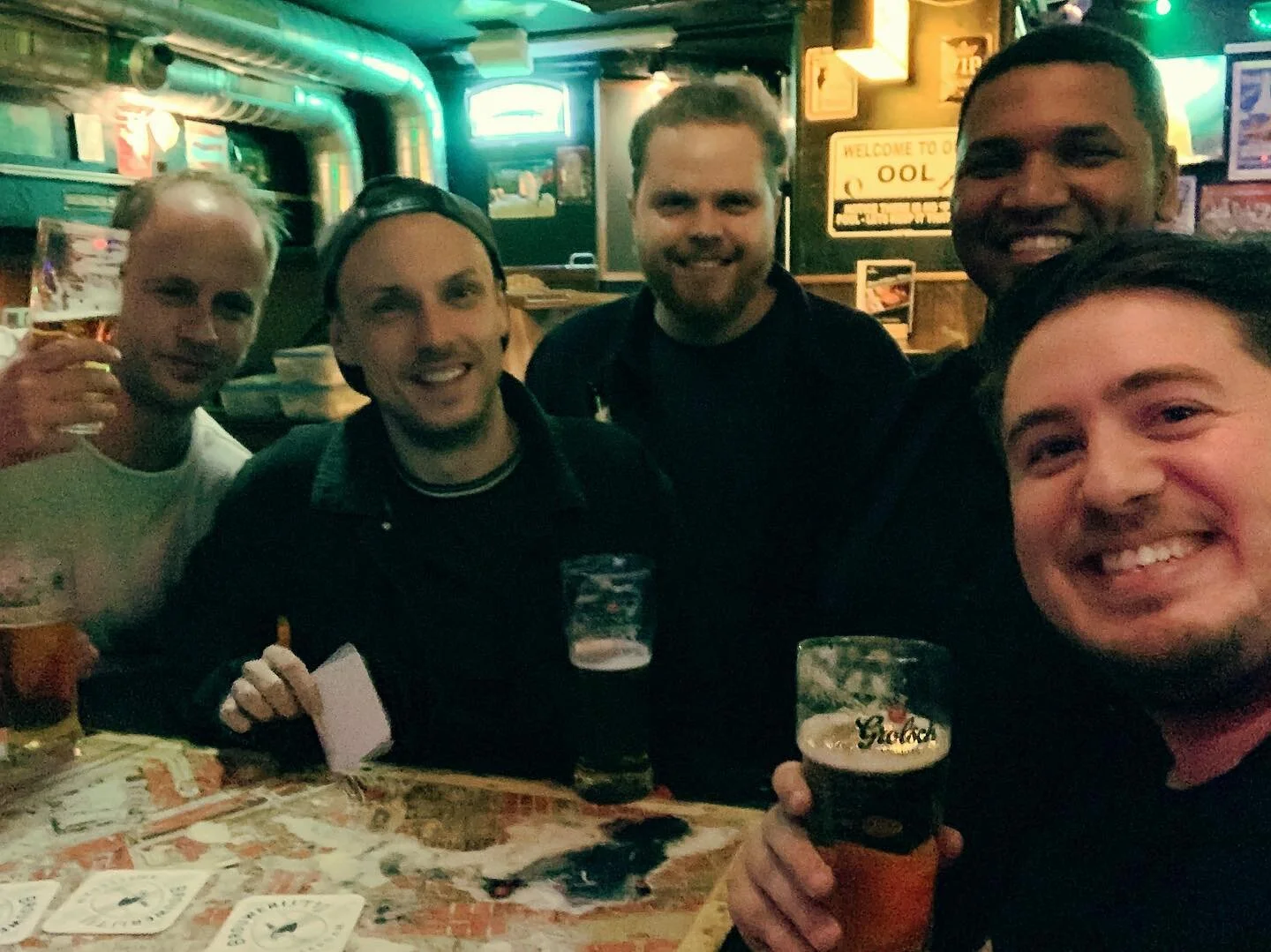 Good catching up with the squad on Tuesday 🍻