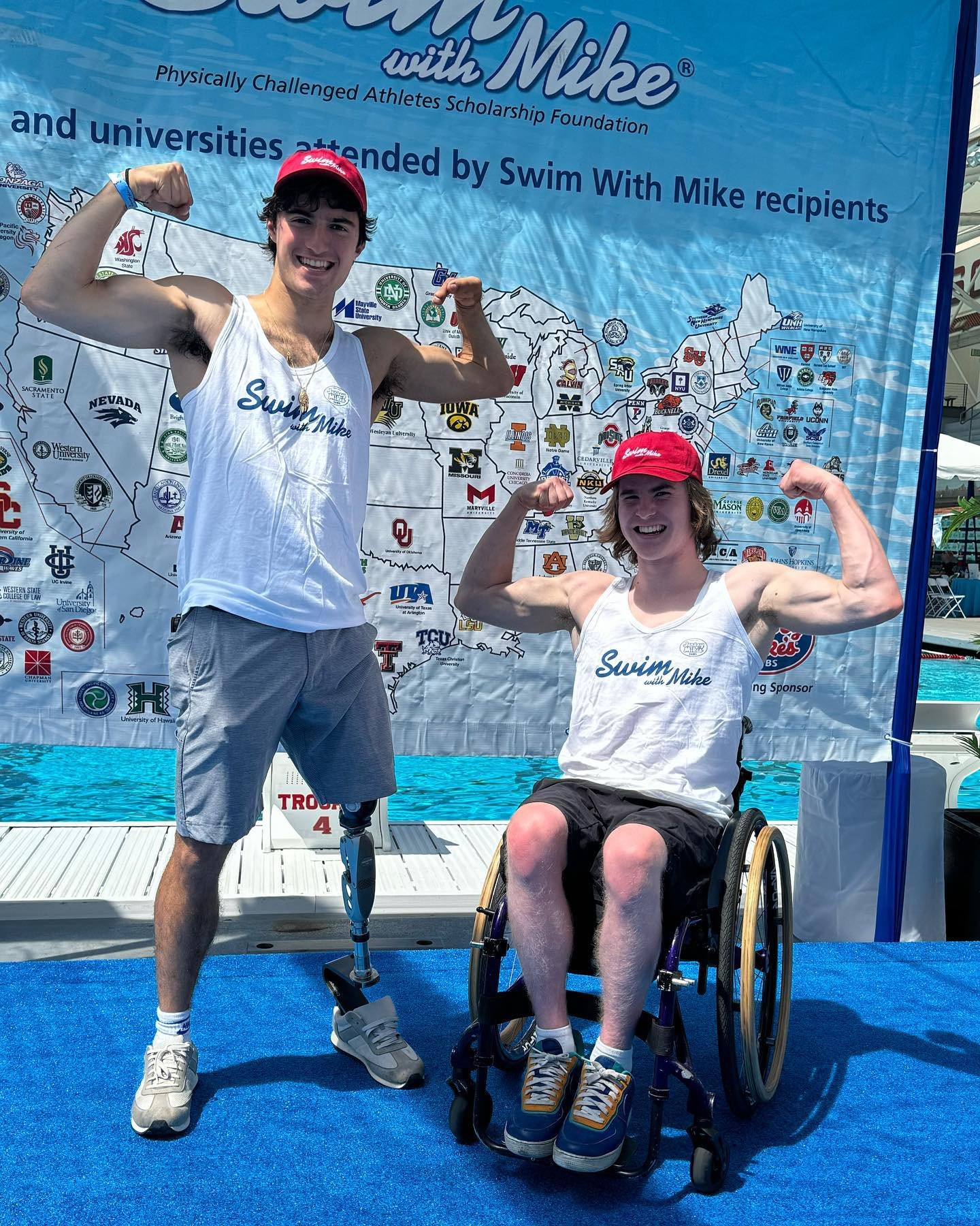 @swimwithmikefoundation provides college scholarships to disabled athletes. 

They also provide an incredible community to anyone who becomes part of their family. 

Thank you for all of your support swim with mike ❤️