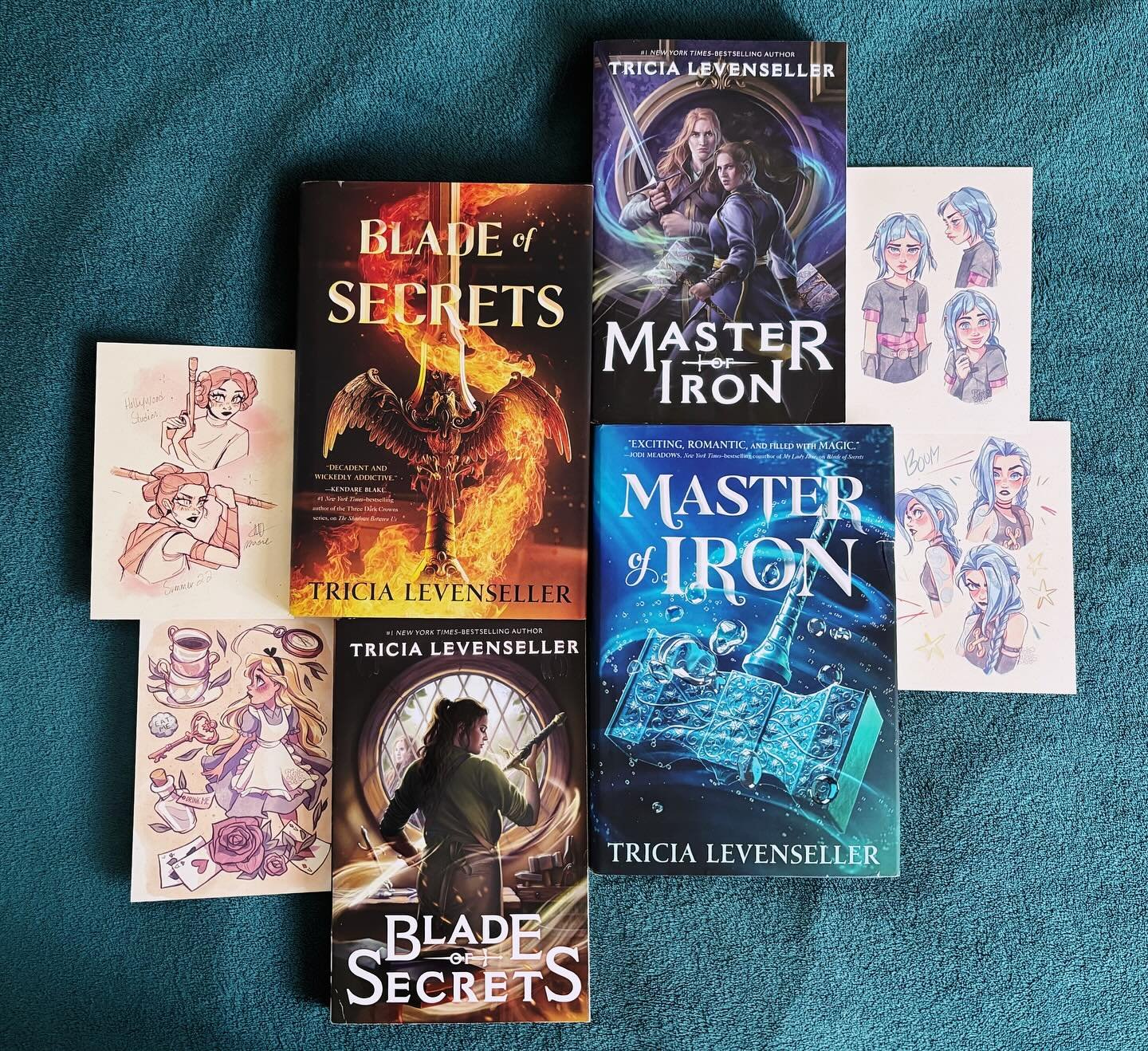 For the end of #mentalhealthawarenessmonth , I want to highlight one of my favorite series, the Bladesmith duology by Tricia Levenseller&mdash;and the gorgeous new paperback editions I managed to snag ⚔️💙

BLADE OF SECRETS is about a broad shouldere