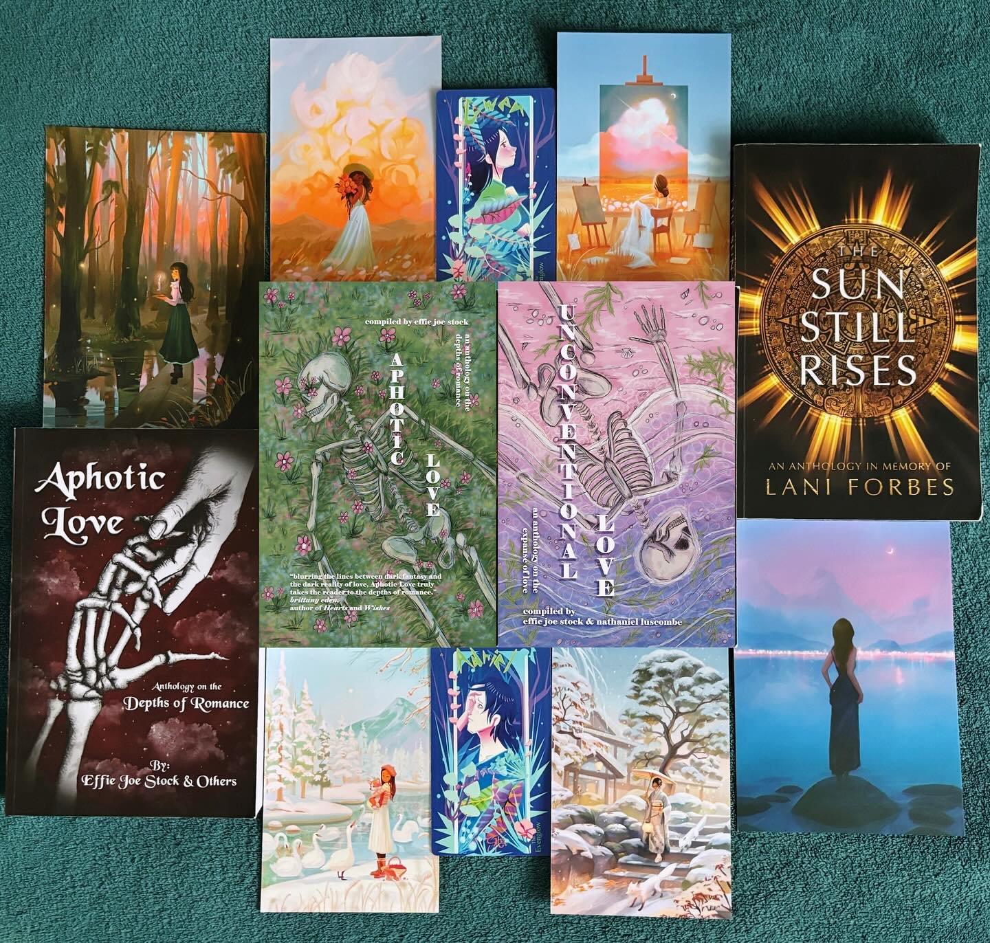 Happy release week for the @dragon.bone.publishing Love Anthologies, APHOTIC LOVE &amp; UNCONVENTIONAL LOVE! 💚🩷 June 12th is coming so quickly! 🤩🥳

Unconventional Love is a brand new anthology focusing on not just romantic love but platonic and s