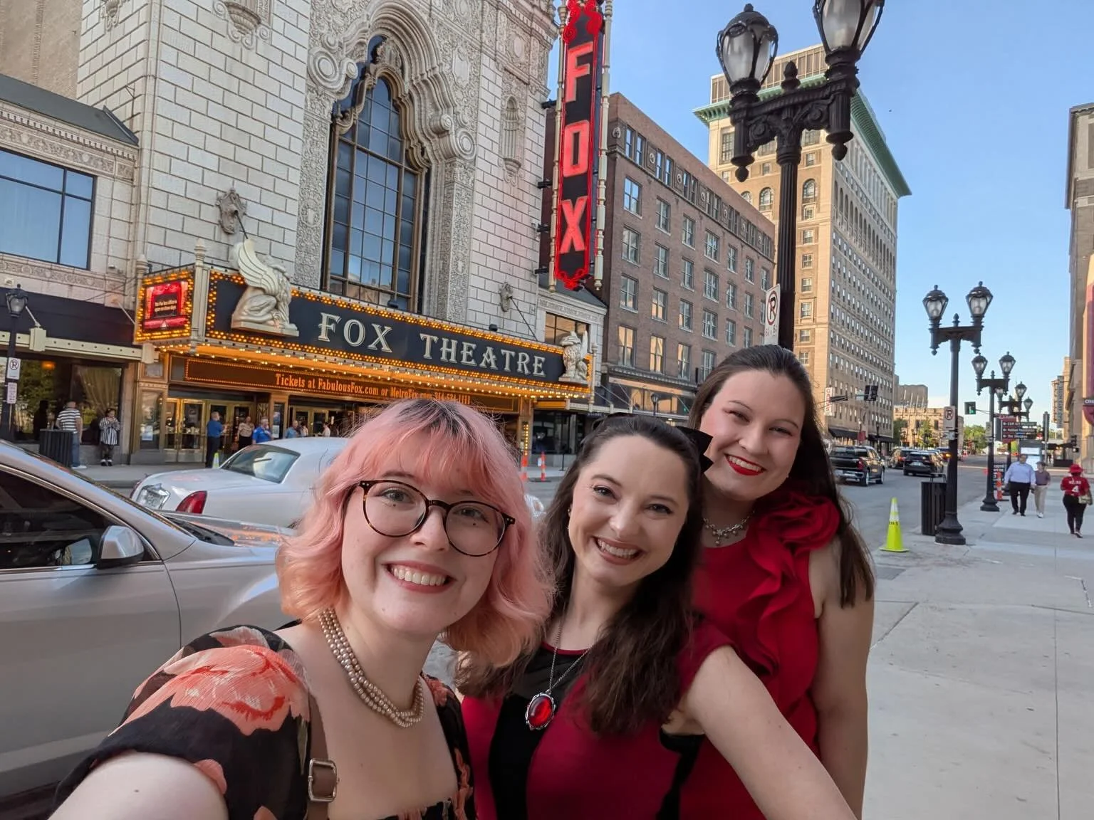 Blessed with the greatest of friends 💜

@mermaidhannahwrites , @xannasbooks , and I had the amazing opportunity to see Beetlejuice at the @foxtheatrestl last weekend, and it was absolutely incredible 🤩💚💜 I&rsquo;d never seen the movie and so I wa