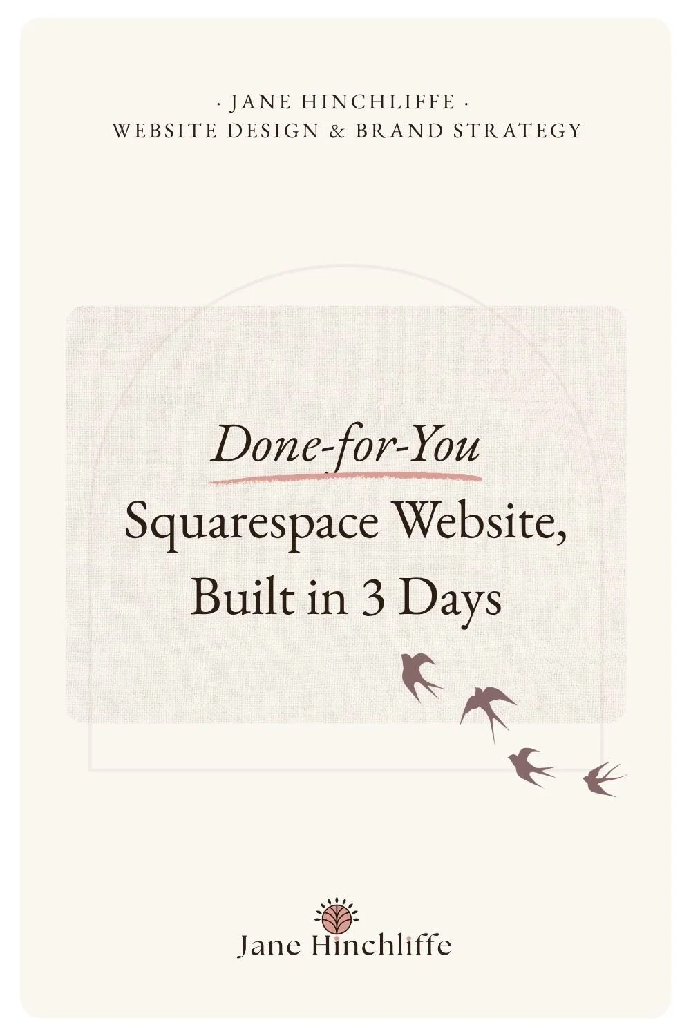 Done-for-You Squarespace Website, Built in 3 Days