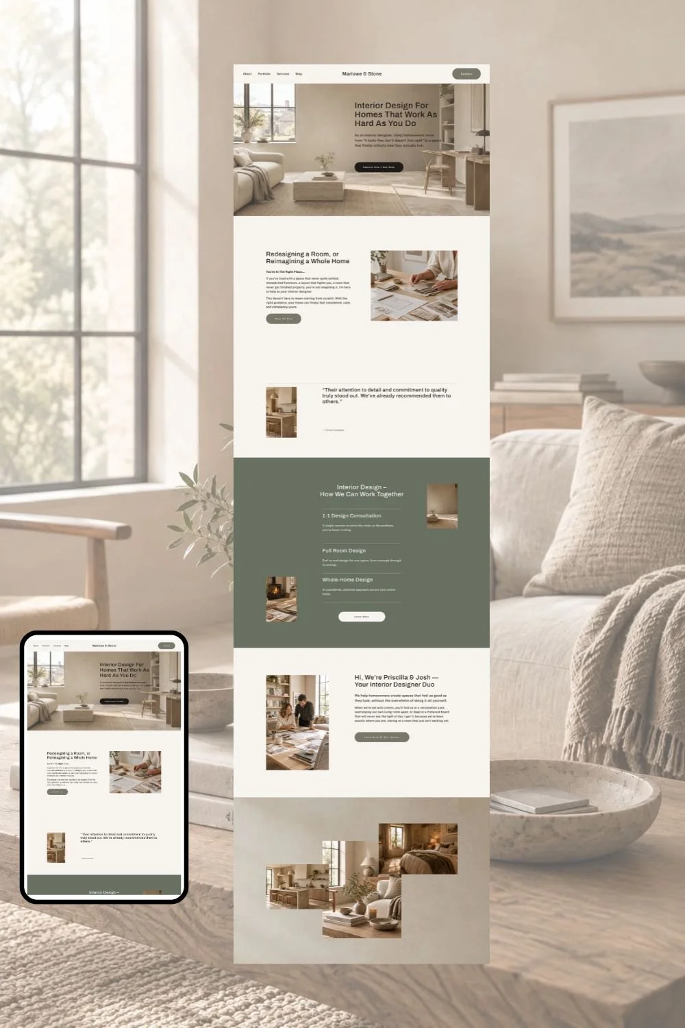 3-Day Squarespace Website - The Quickstart Build example - Jane Hinchliffe
