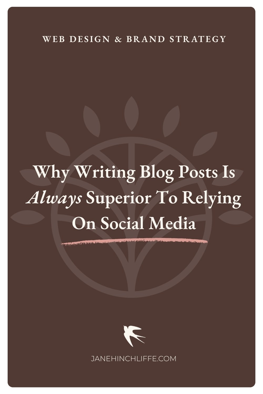 Why writing blog posts is always superior to social media - blog post by Jane Hinchliffe, Squarespace web designer