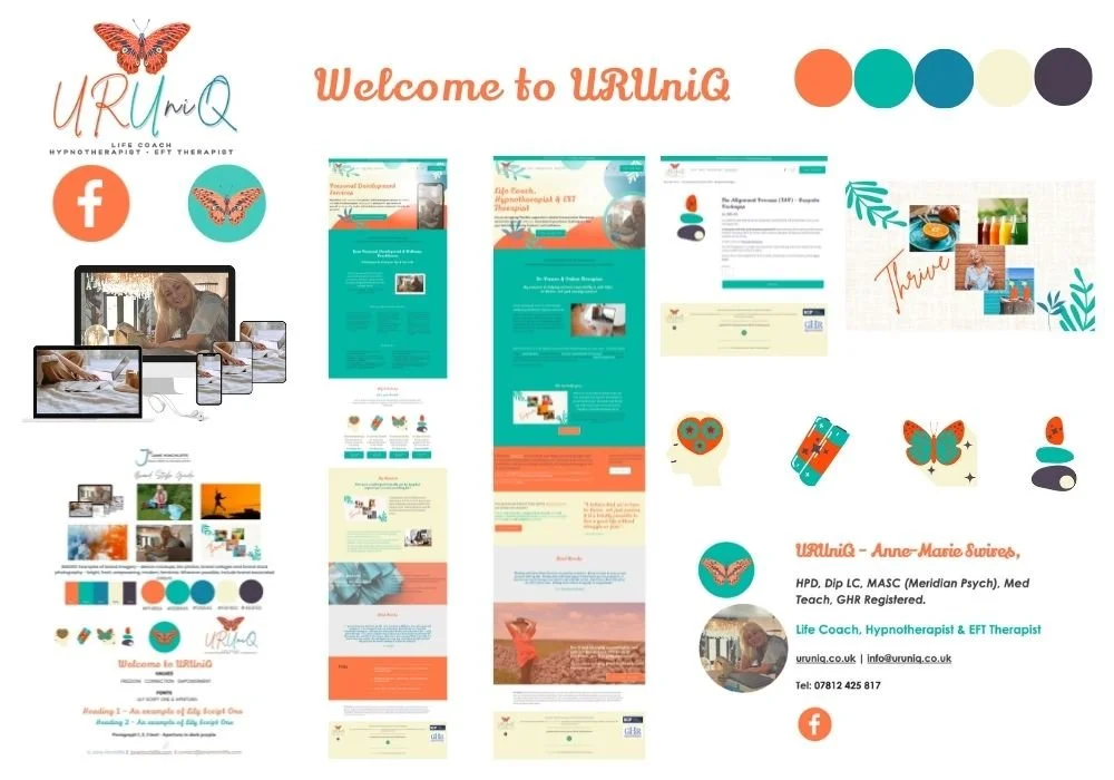 Client portfolio for hypnotherapy website by Jane Hichliffe