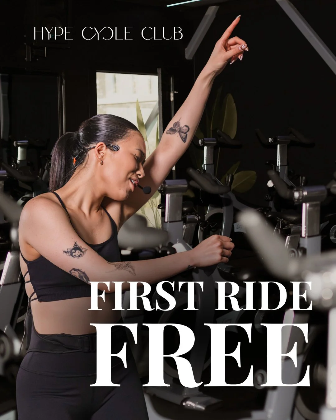 Your first ride at Hype Cycle Club is on us.⁠
⁠
If you&rsquo;ve been thinking about trying spin, this is your sign. Whether you&rsquo;re brand new or already love the bike, our motivators, playlists, and energy will have you hooked in one ride.⁠
⁠
Th