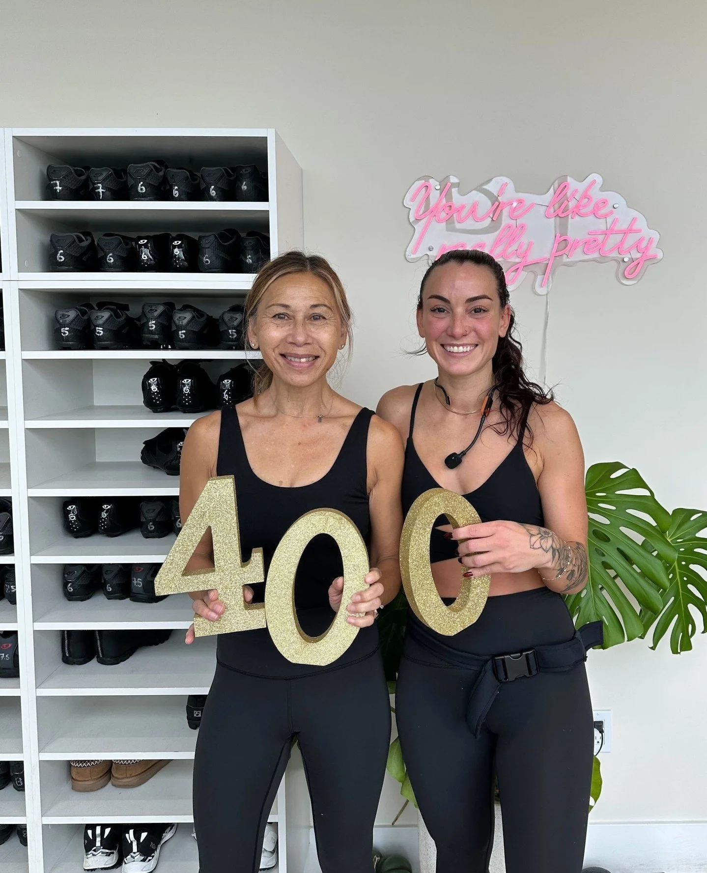 400 rides of hustle, heart, and HYPE.⁠
⁠
And this milestone feels extra special to us.⁠
⁠
Not only is she one of our most dedicated riders, she&rsquo;s also part of Melissa&rsquo;s family, her mother-in-law, and someone who has supported this studio 