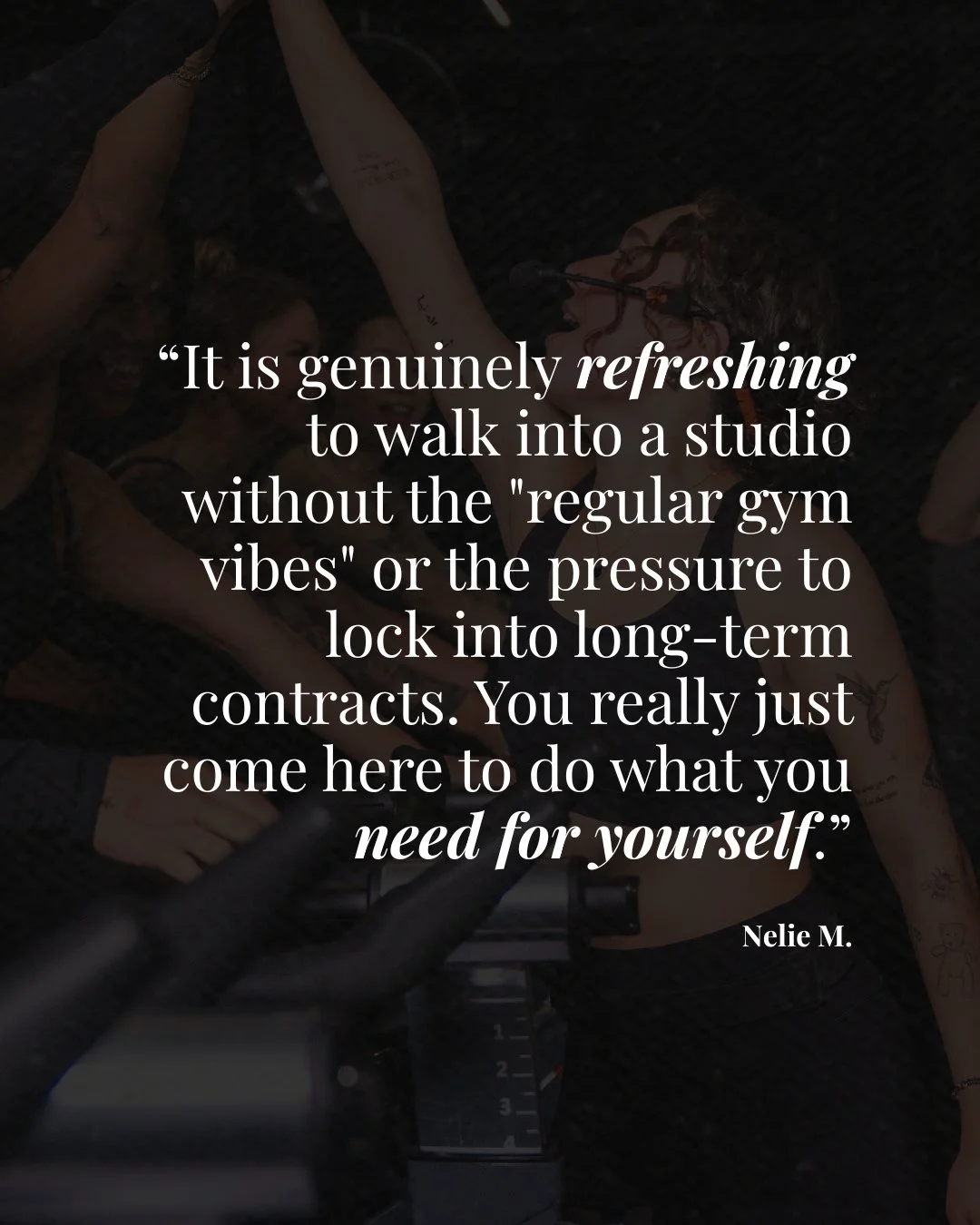 We hear this kind of feedback a lot, and it never gets old.⁠
No pressure.⁠
⁠
No &ldquo;regular gym&rdquo; energy.⁠
⁠
No expectations to be anything other than where you are that day.⁠
Just a space where you can walk in, try something new, work hard, 