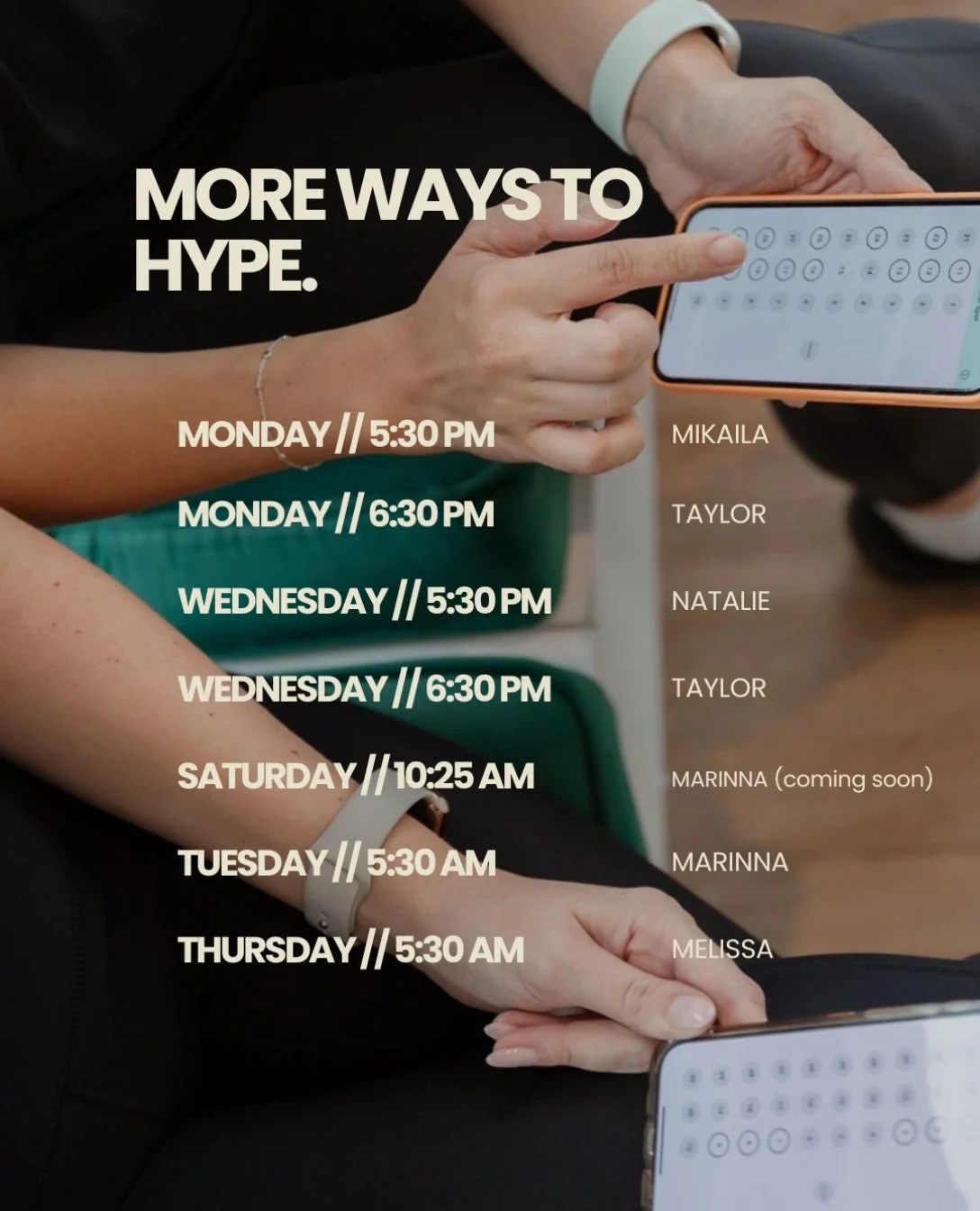 OKAY, WE&rsquo;VE BEEN WORKING ON SOMETHING 👀

More rides. More ways to Hype. A few new faces to get excited about. We&rsquo;ve been making some moves, and our new schedule officially drops November 2nd.

Here&rsquo;s what&rsquo;s coming to the thea