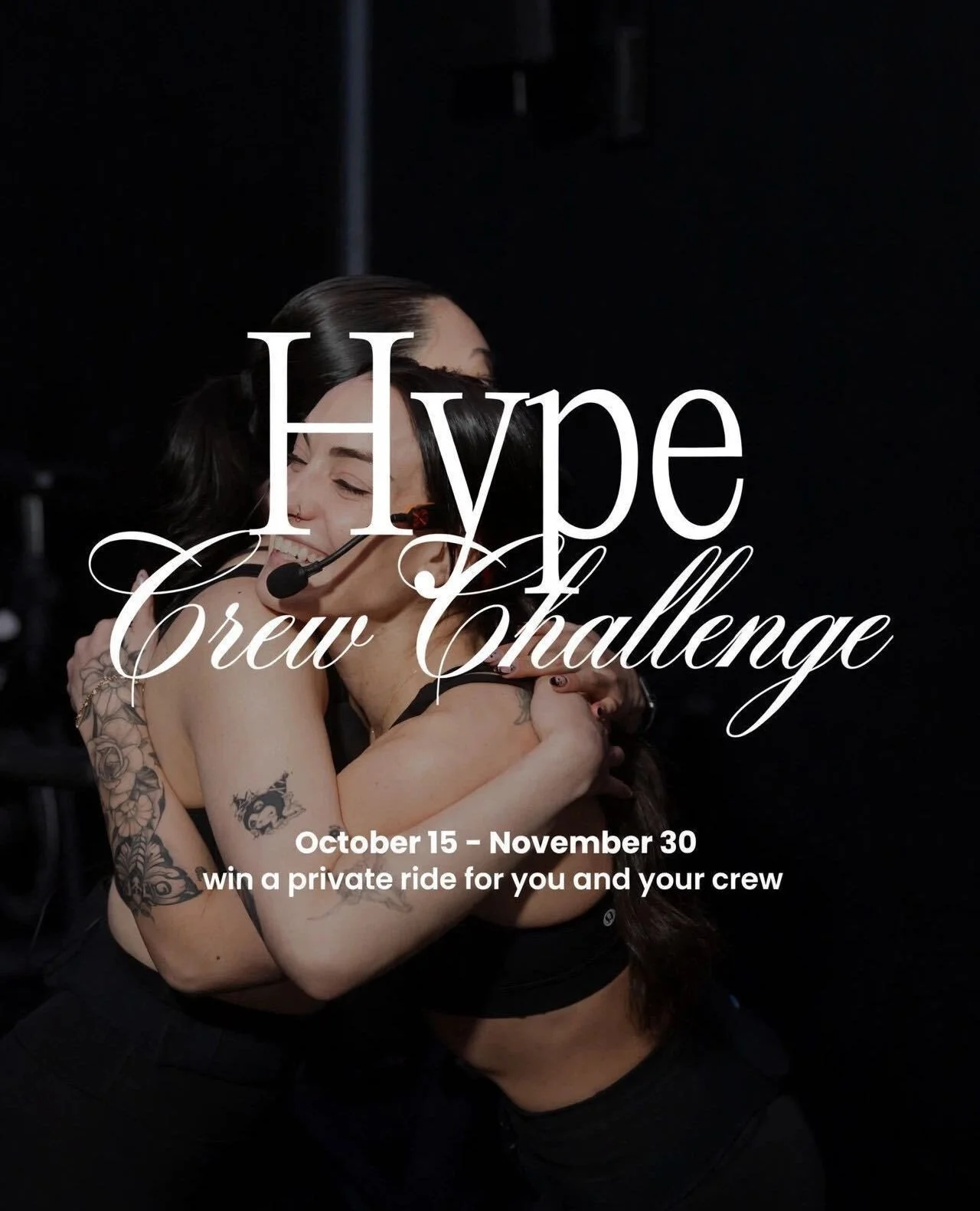 Okay, Hype Crew&hellip; we see you.⁠
⁠
The crews are forming, the points are adding up, and that private ride is up for grabs.⁠
⁠
Have you brought your person in yet? Because every new rider who takes a class with you earns you a point, and if they b