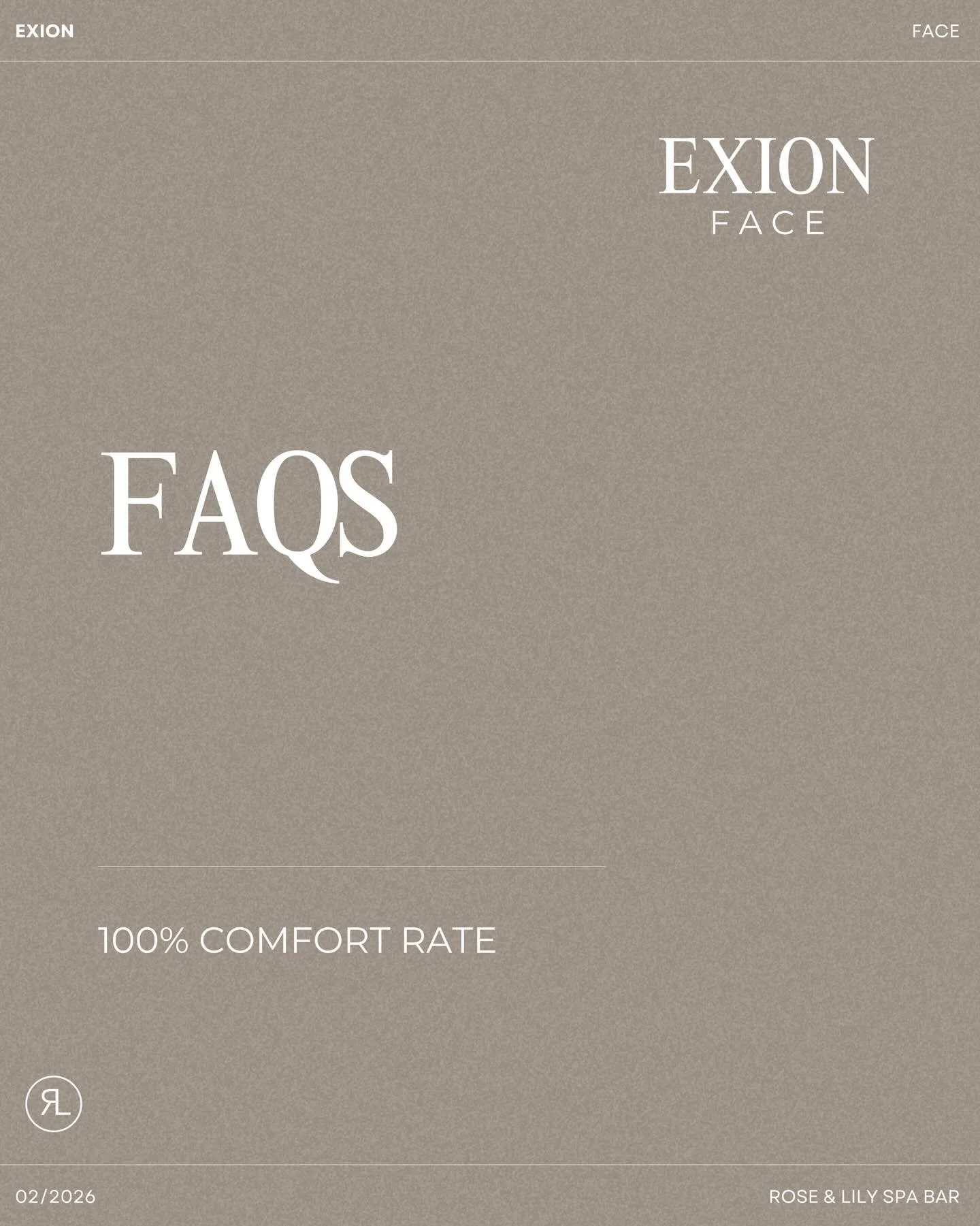 FAQs EXION FACE 💫 

Discover more on our new transformative treatment ✨ 

Comment or DM for more information 
📍 Rose &amp; Lily Spa Bar 
💌 Contact details on the last slide