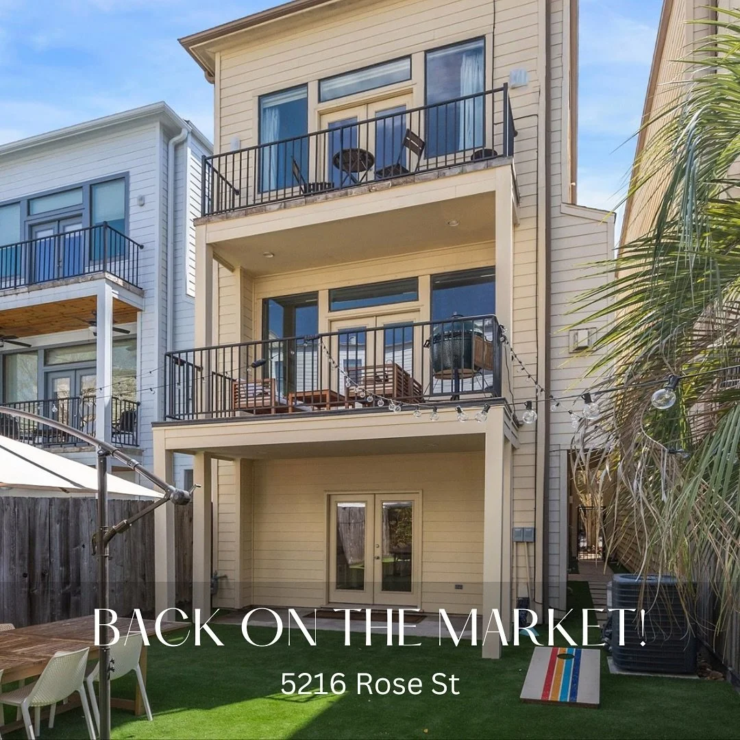 🚨 Back on the Market! 🏡
5216 Rose St B &ndash; Open House This Weekend!
📍 Rice Military | 🗓️ Saturday ⏰ 11AM-12:30 PM

Don&rsquo;t miss this gorgeous 3-story home in one of Houston&rsquo;s most vibrant neighborhoods!

✨ NEWER roof, water heater, 