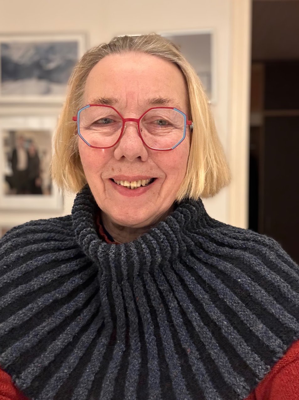 Halsedisse i blå farver