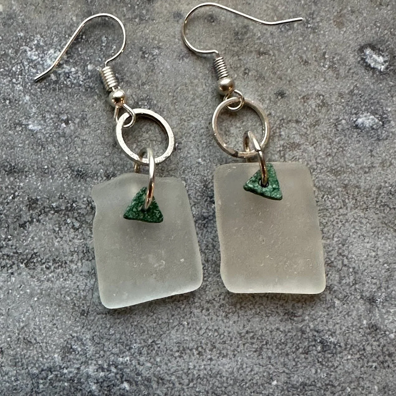 Strandglas hvid 3