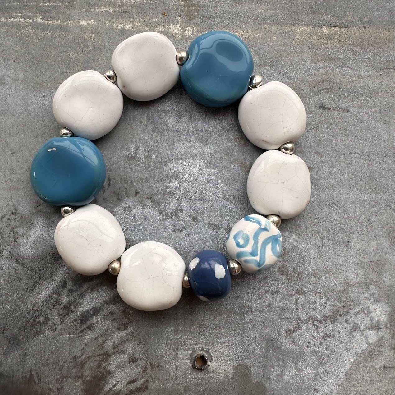 Mit afrika blå/hvid