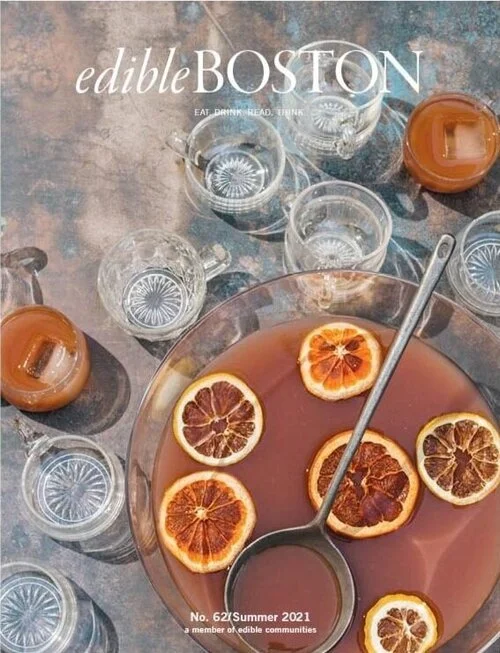 "Under the Consistent Sun" for Edible Boston Summer 2021

BarNoir's first cover! Serving as the 2021 Cocktail Editor for Edible Boston and Worcester, each issue takes readers through an arc of cocktails, history, discovery, and community. Writing for