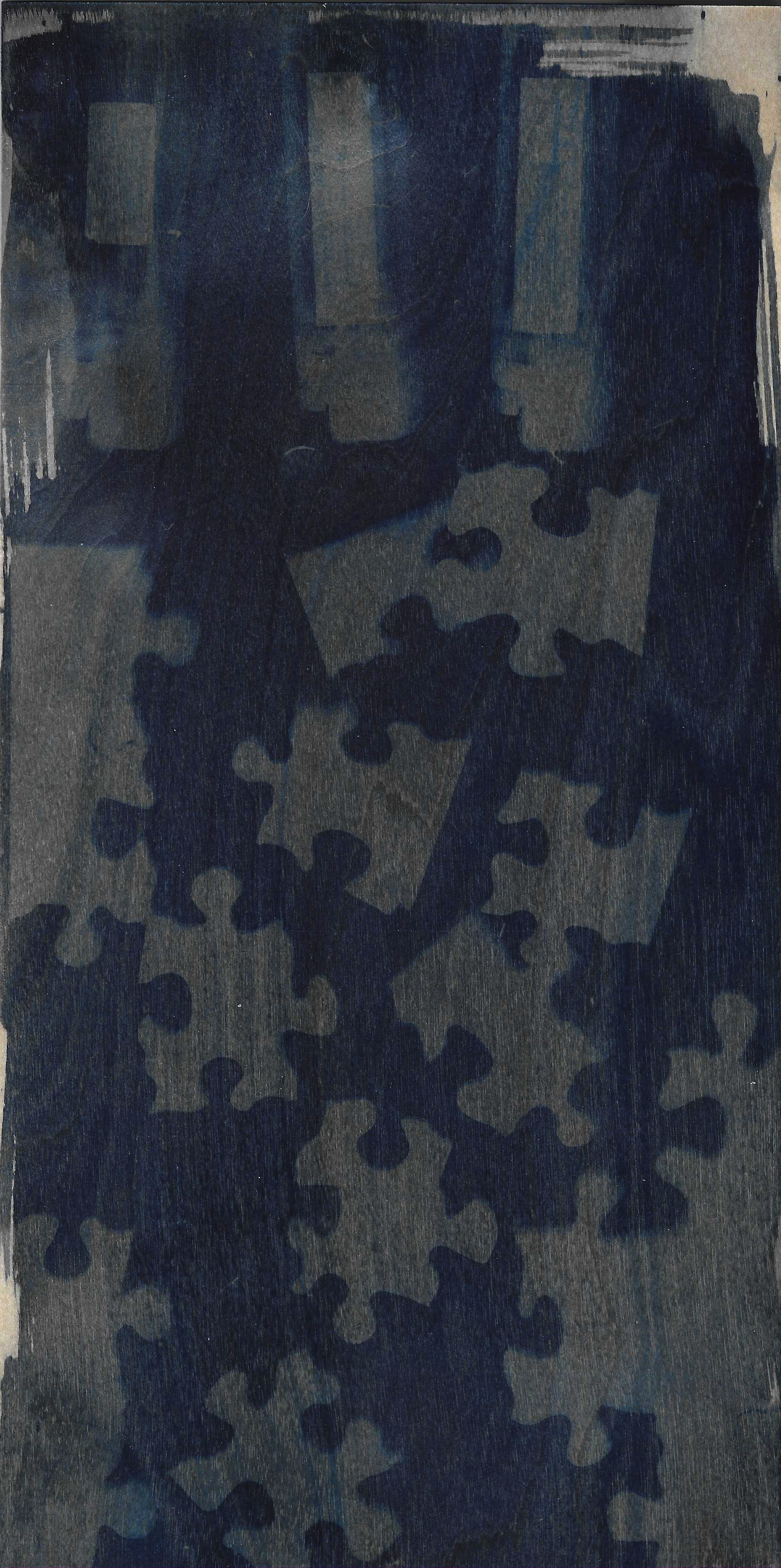 cyanotype on birch plywood, 2022